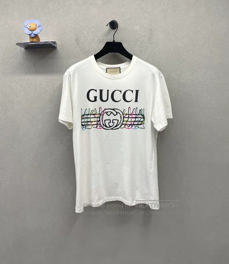 Gucci Gucci White short-sleeved T-shirt Size XS / US 0-2 / IT 36-38 - 2 Thumbnail