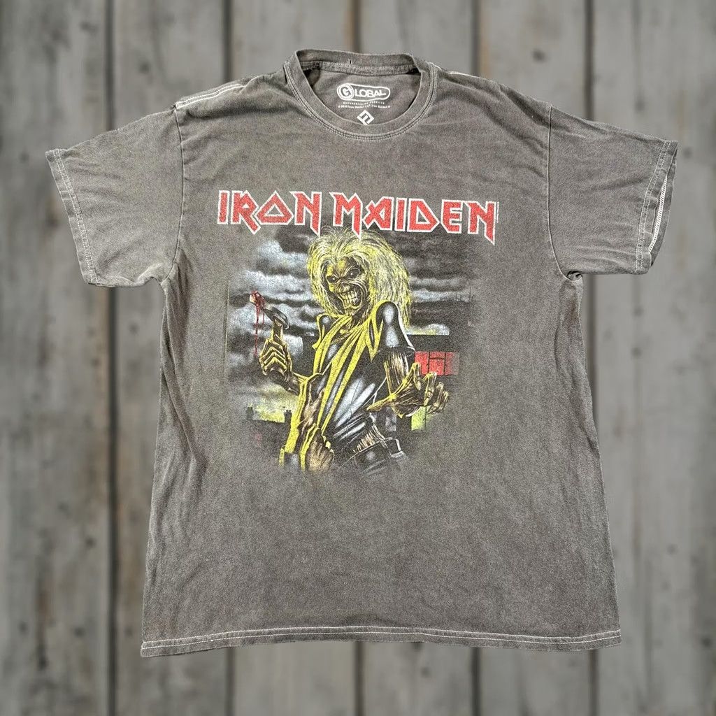 Vintage VINTAGE Iron Maiden Shirt Mens M Band Tee Graphic Eddie 2020 Gray/Black T-Shirt Mens Medium Rock Music Size US M / EU 48-50 / 2 - 1 Thumbnail
