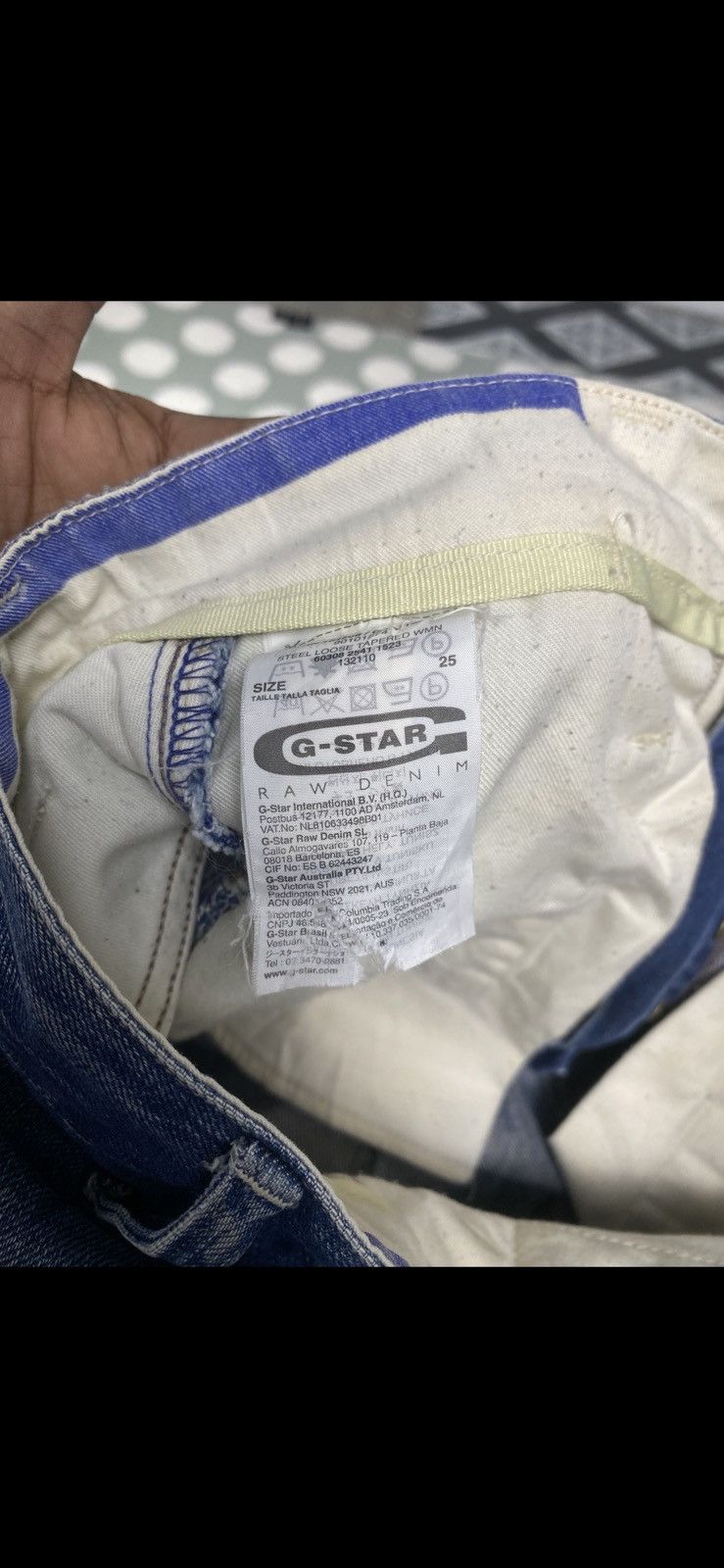 G-Star Vintage G Star Raw 3301 Steel Loose Tapered Button Fly Size US 29 - 15 Thumbnail