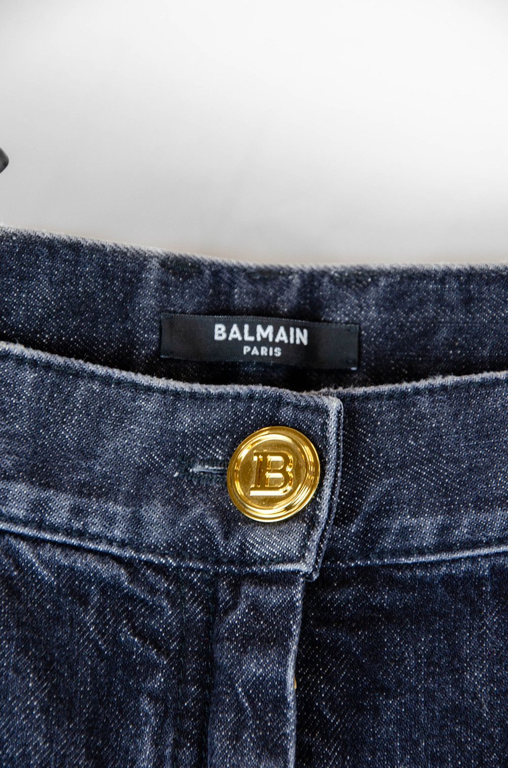Balmain Balmain Carrot Fit Jeans Logo Pocket Dark Blue - Size IT44 Size 30" / US 8 / IT 44 - 6 Thumbnail