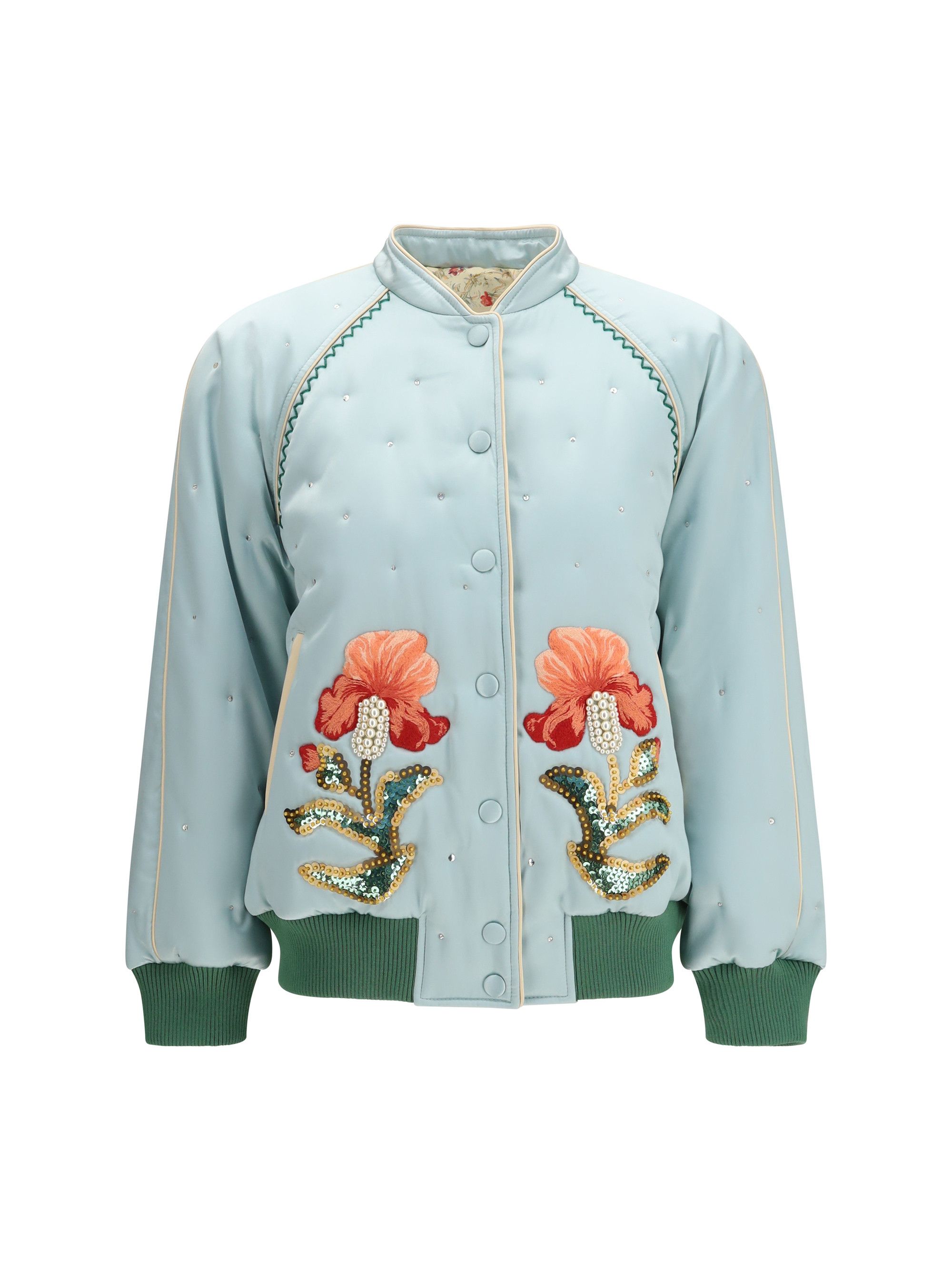Valentino Crêpe satin Jacket Size L / US 10 / IT 46 - 1 Thumbnail