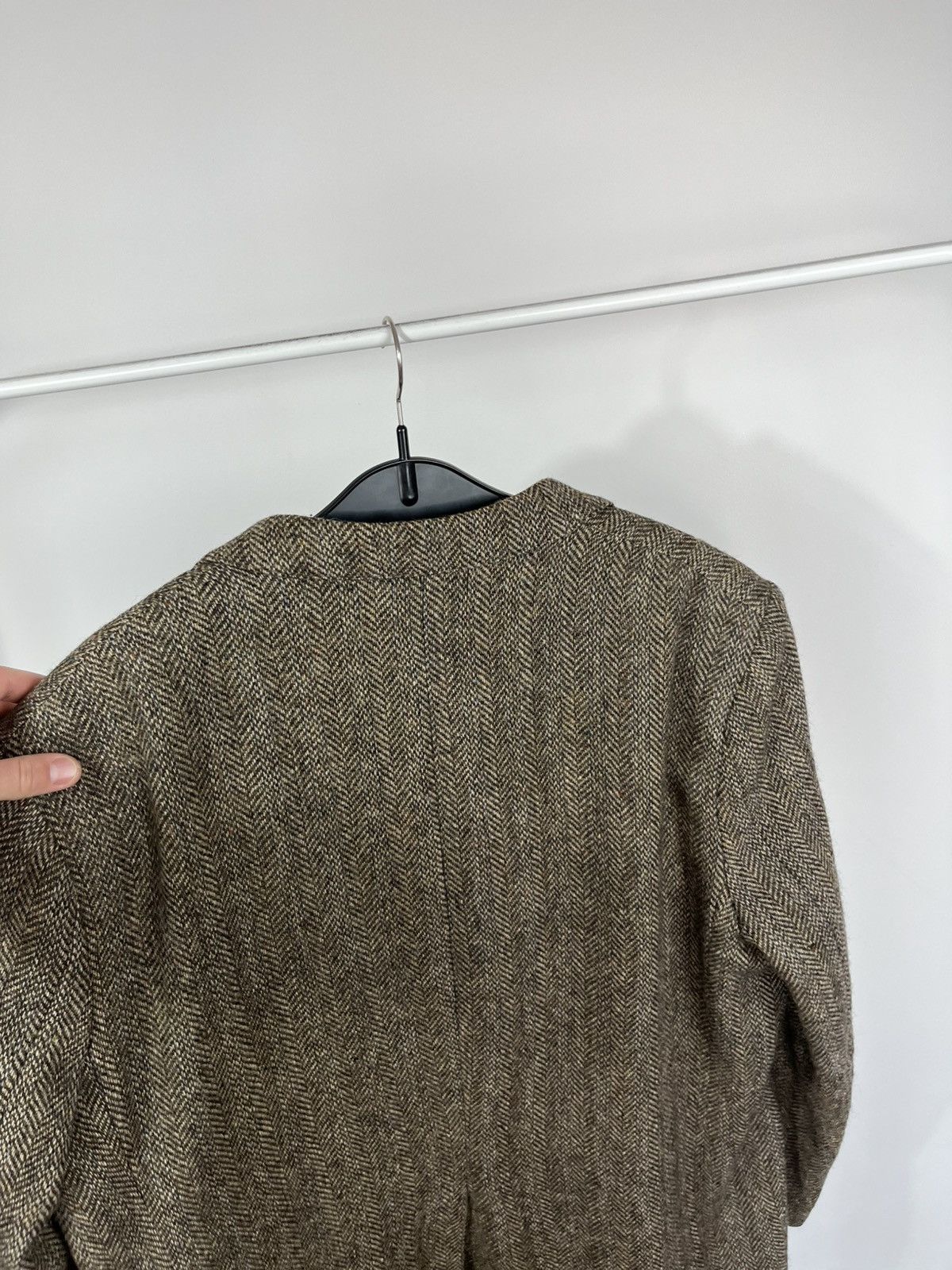 Harris Tweed Vintage Tweed Blazer Pure New Wool Brown EU 48 Herringbone Size US XXL / EU 58 / 5 - 14 Thumbnail