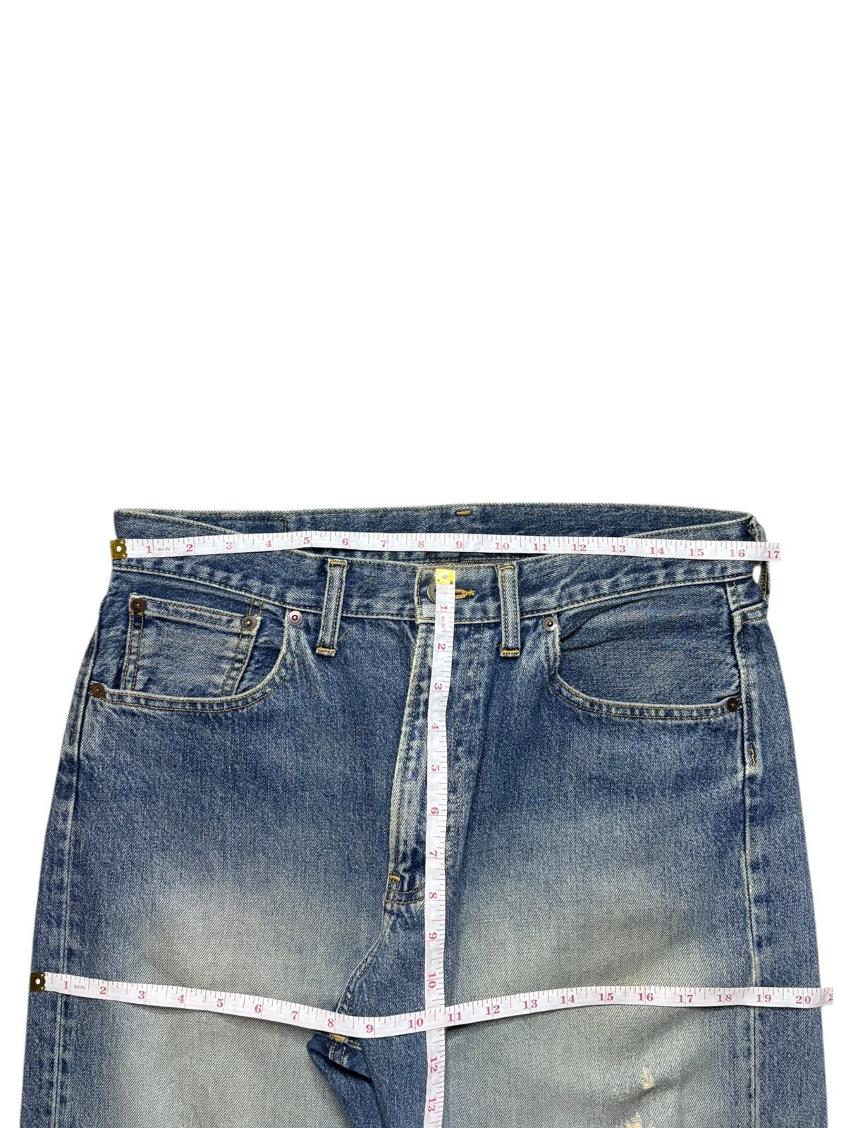 Japanese Brand × Uniqlo Vintage Japanese Uniqlo Faded Wash Distressed Baggy Jeans Size US 33 - 11 Thumbnail