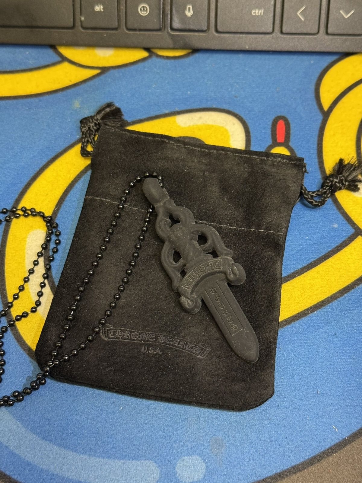 Chrome Hearts Chrome Hearts Silicone Dagger Necklace Black Size ONE SIZE - 3 Thumbnail