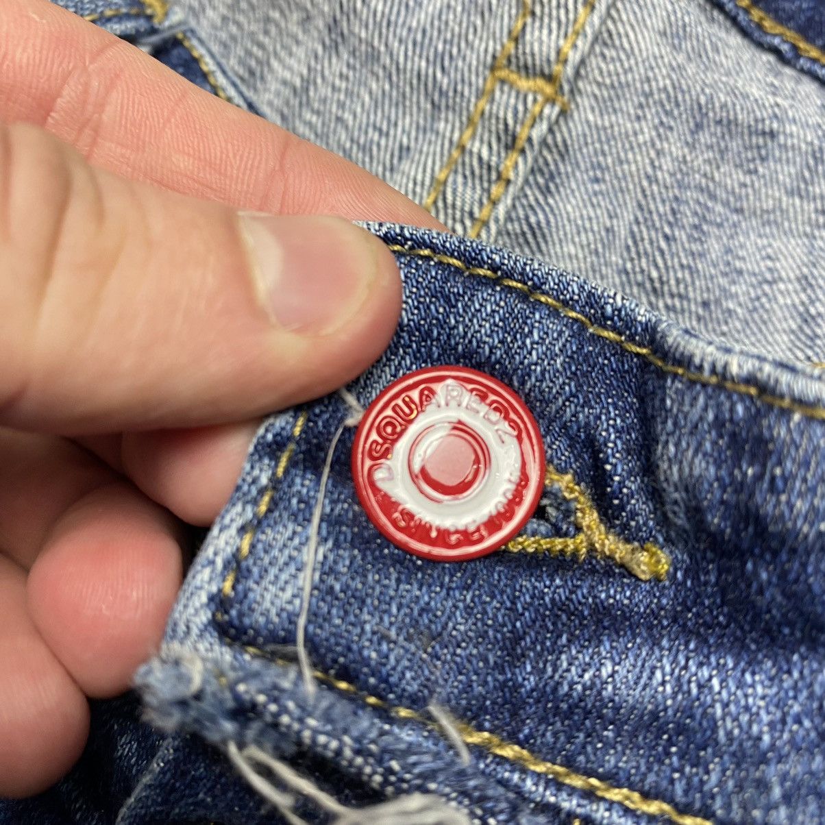 Dsquared2 Luxury Dsquared2 Hype y2k blue denim destressed style jeans Size US 30 / EU 46 - 9 Thumbnail