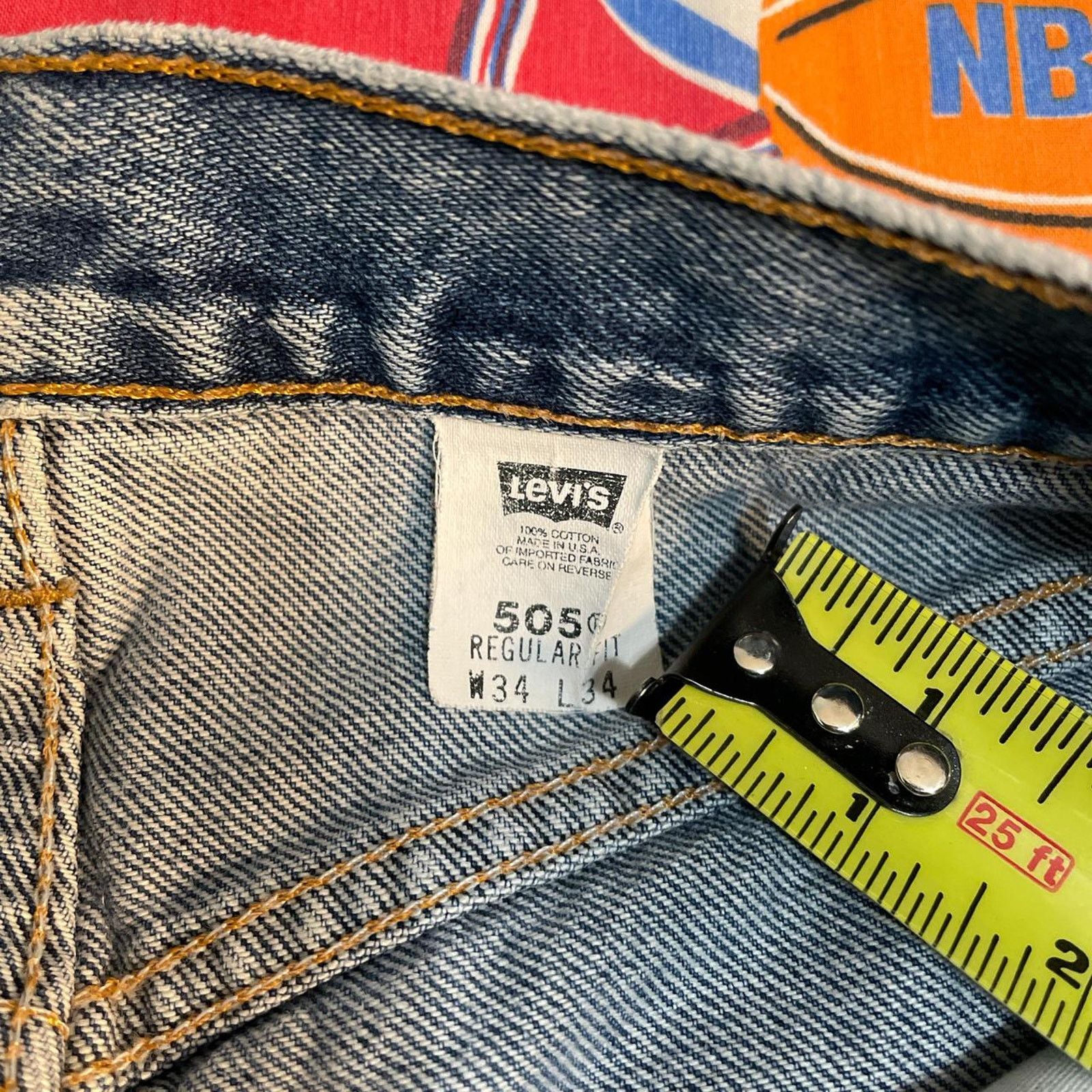 Levi's × Vintage Vintage Levi’s 505 Made in USA Regular Denim Jeans Pants Size US 34 / EU 50 - 6 Thumbnail