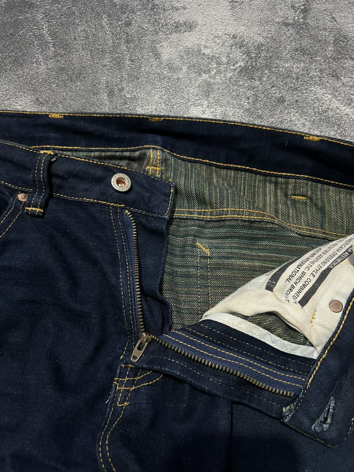 Edition Japan Maden Uncle Fu Rainbow Weft Selvedge Denim Size US 33 - 6 Thumbnail