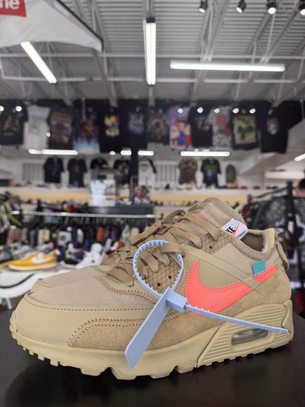 Nike × Off-White Nike Air Max 90 Off White Desert Ore Size 9 (2019) Size US 9 / EU 42 - 1 Thumbnail