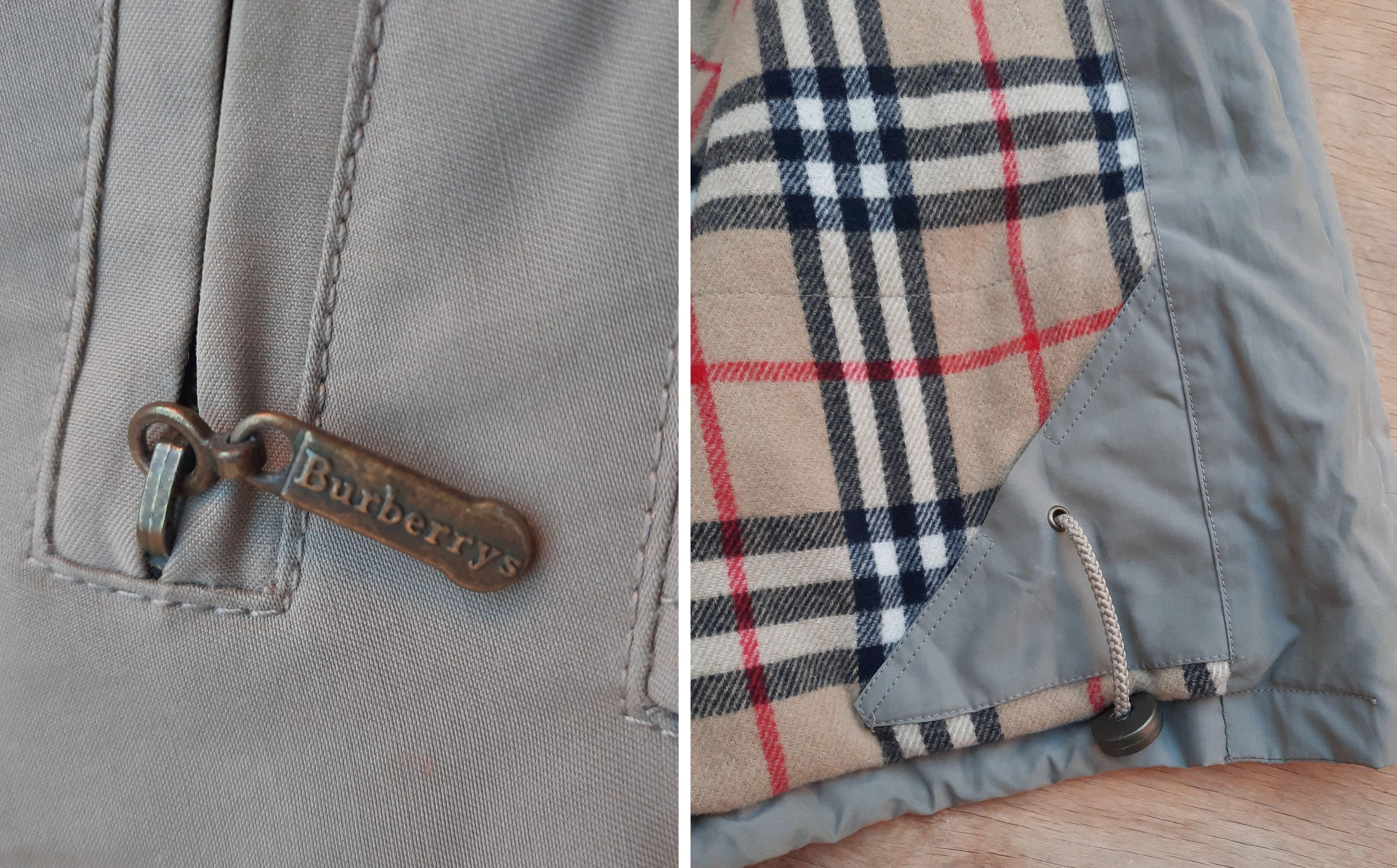 Burberry 90s Burberrys khaki Chore Jacket wool lining & collar Size US L / EU 52-54 / 3 - 9 Thumbnail