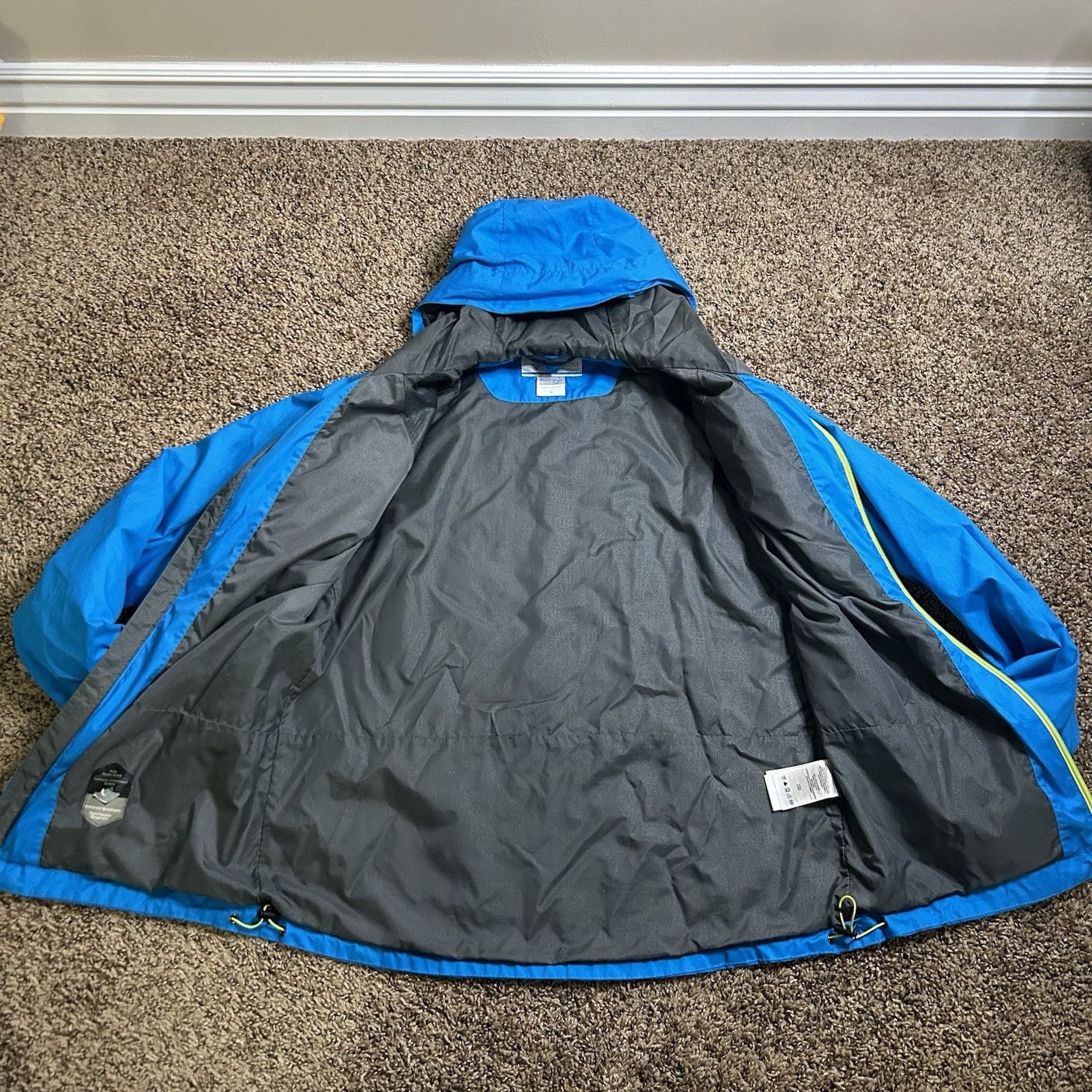Columbia Columbia Interchange Jacket Teal/Neon Green Medium Omnitech Size US M / EU 48-50 / 2 - 8 Thumbnail