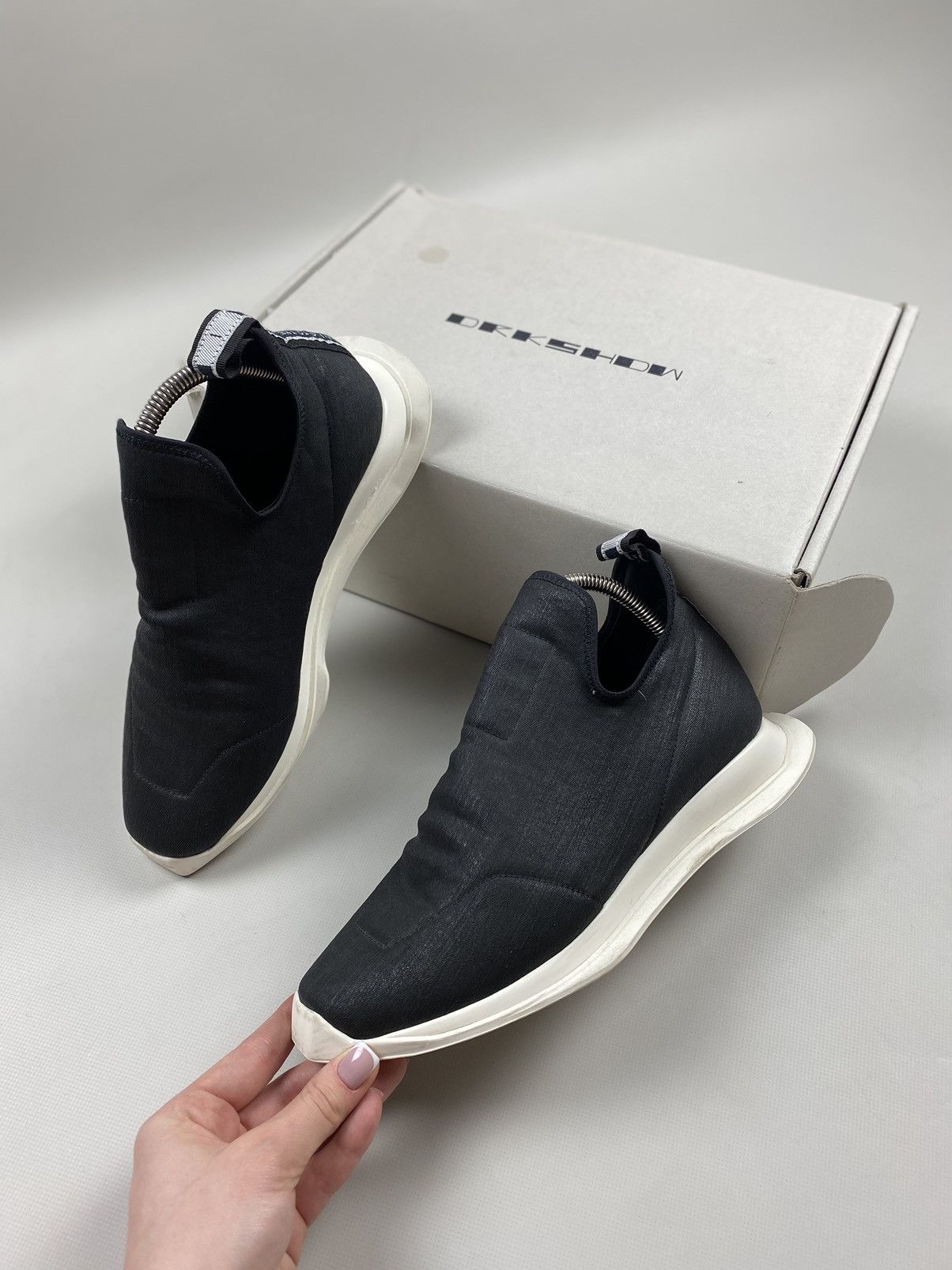Rick Owens Drkshdw New! Rick Owens DRKSHDW avant-garde low top sneaker shoes Size US 9 / IT 39 - 23 Thumbnail