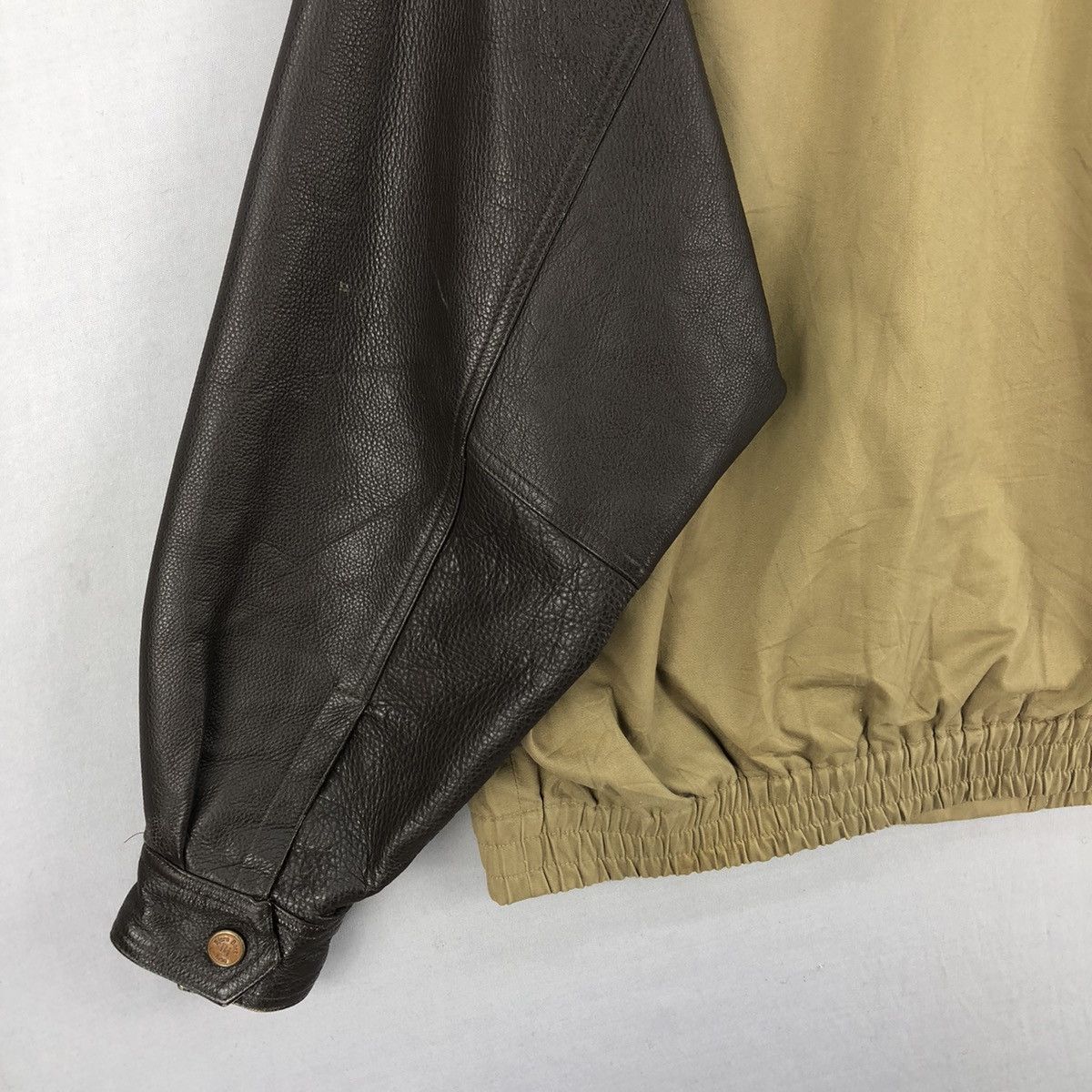 Bjorn Borg Vintage 90’s Bjorn Borg Leather Sleeve Jacket Size US XXL / EU 58 / 5 - 21 Thumbnail