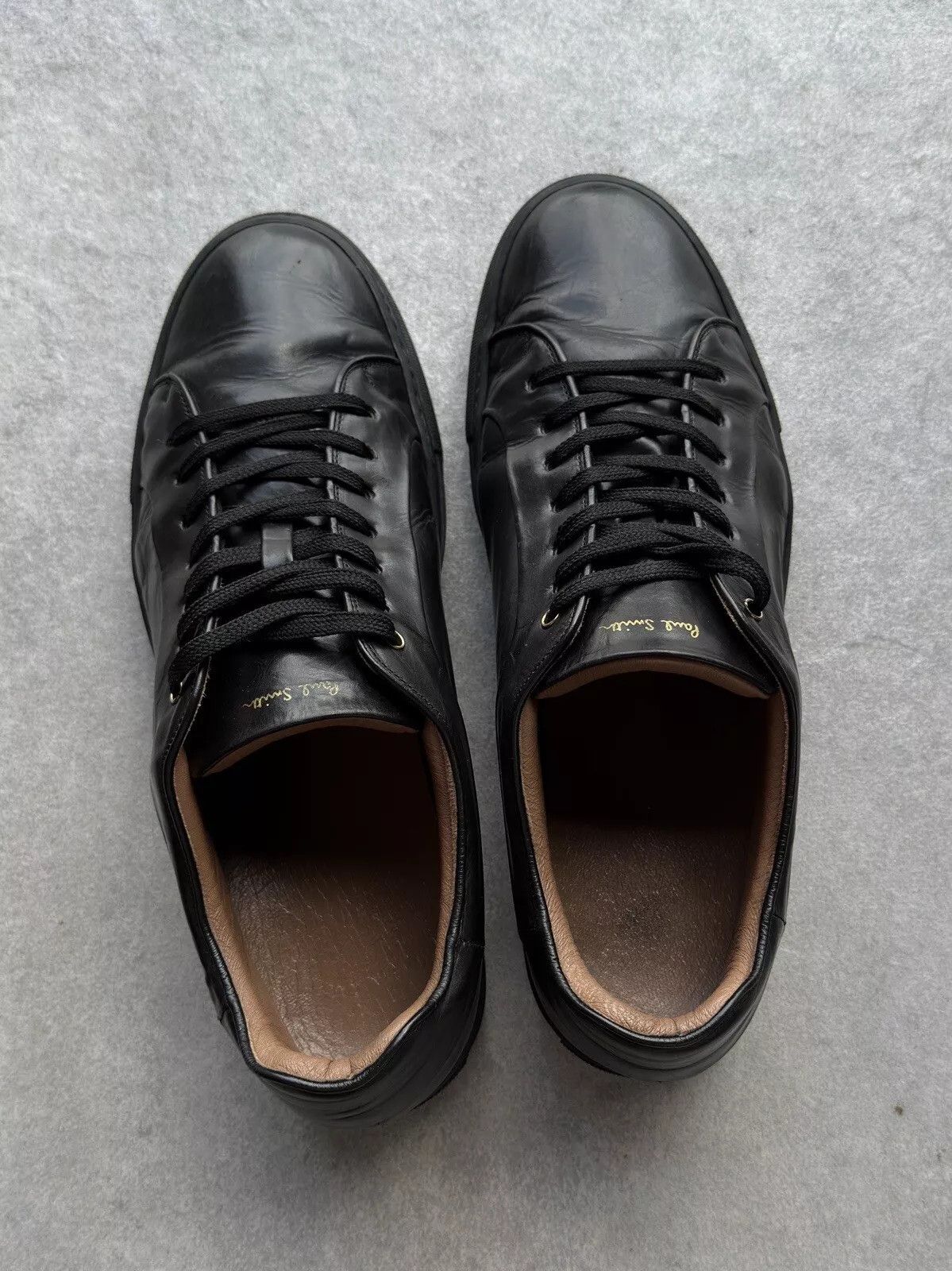 Paul Smith Paul Smith Mens Leather Sneakers Shoes Black Size US 10 / EU 43 - 6 Thumbnail