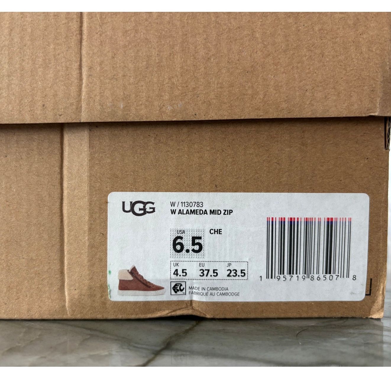 Ugg UGG Alameda Mid Zip Trainer Bootie Chestnut Size 6.5 Size US 6.5 / IT 36.5 - 5 Thumbnail