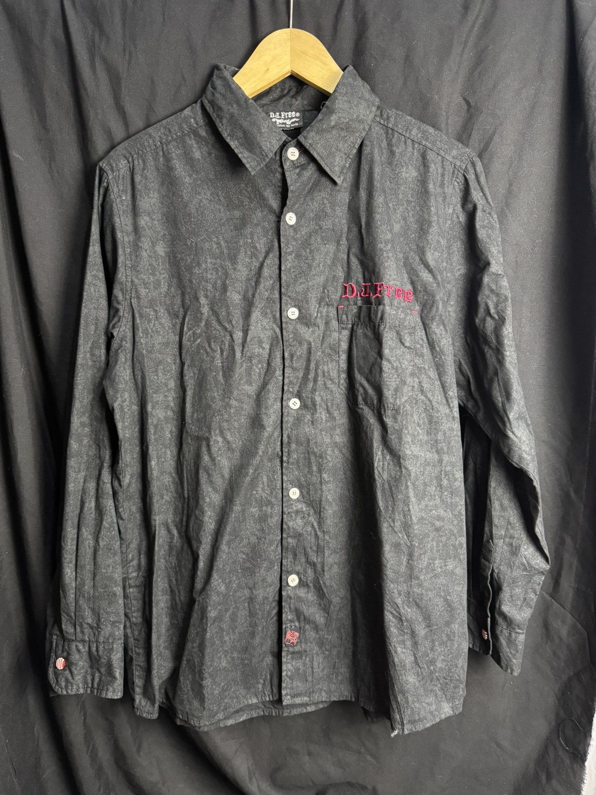 If Six Was Nine Japanese Crosses Tribal Poem Djfree Button Shirt Size US L / EU 52-54 / 3 - 2 Thumbnail