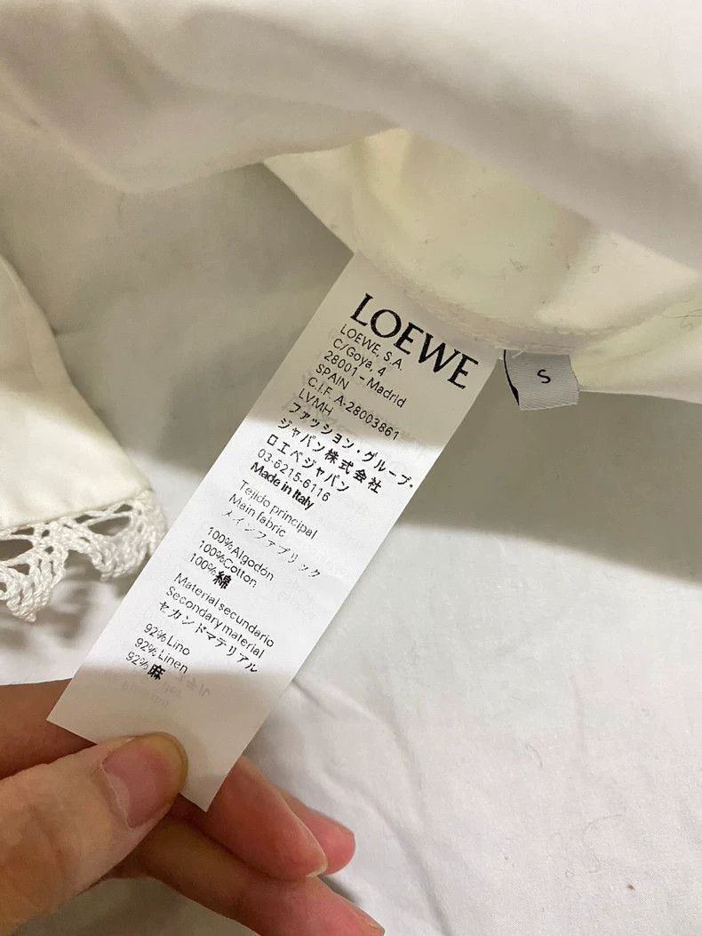 Loewe LOEWE Irregular lace patchwork shirt Size S / US 4 / IT 40 - 4 Thumbnail