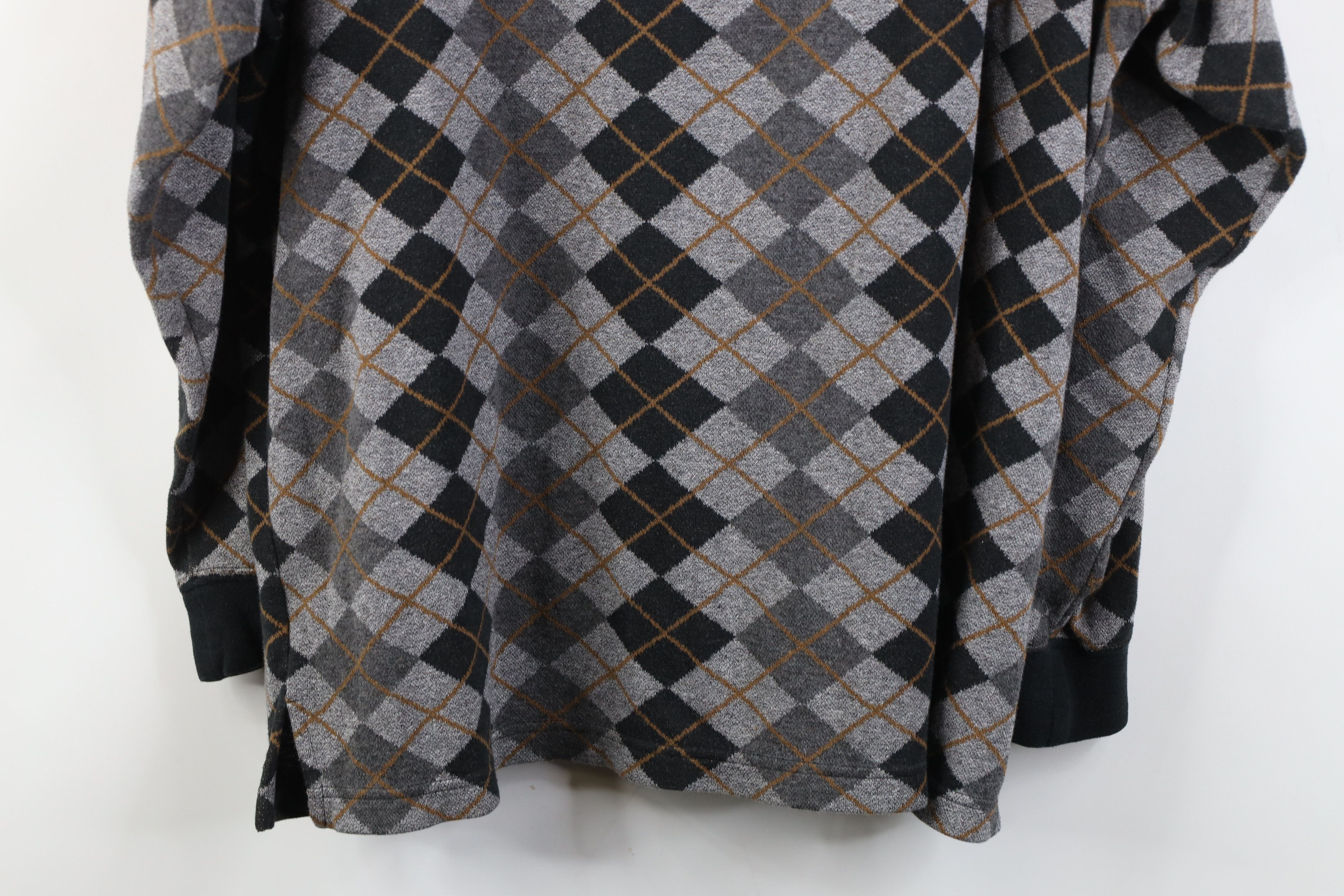 Vintage Vintage 90s Streetwear Knit Long Sleeve Golf Polo Shirt Size US XL / EU 56 / 4 - 11 Thumbnail