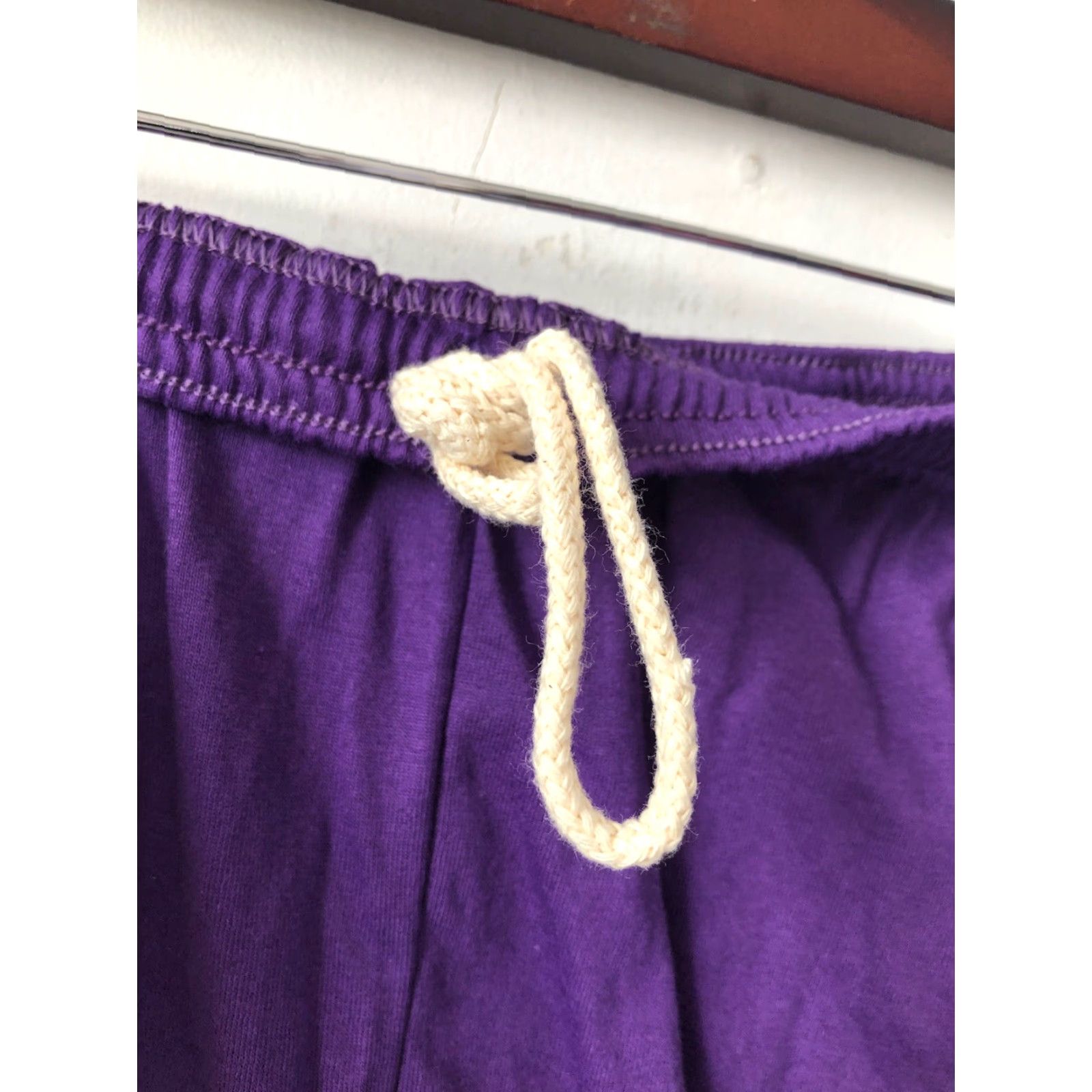 Russell Athletic VINTAGE Russell Athletic Sanitary Shorts Mens M Purple 90s NWOT Deadstock Cotton Blend Drawstring Athletic 1990s Size US 31 - 2 Thumbnail