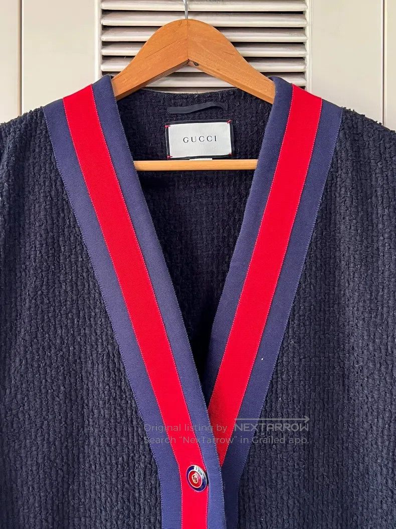 Gucci Gucci Black, red and blue striped cardigan coat Size XS / US 0-2 / IT 36-38 - 3 Thumbnail