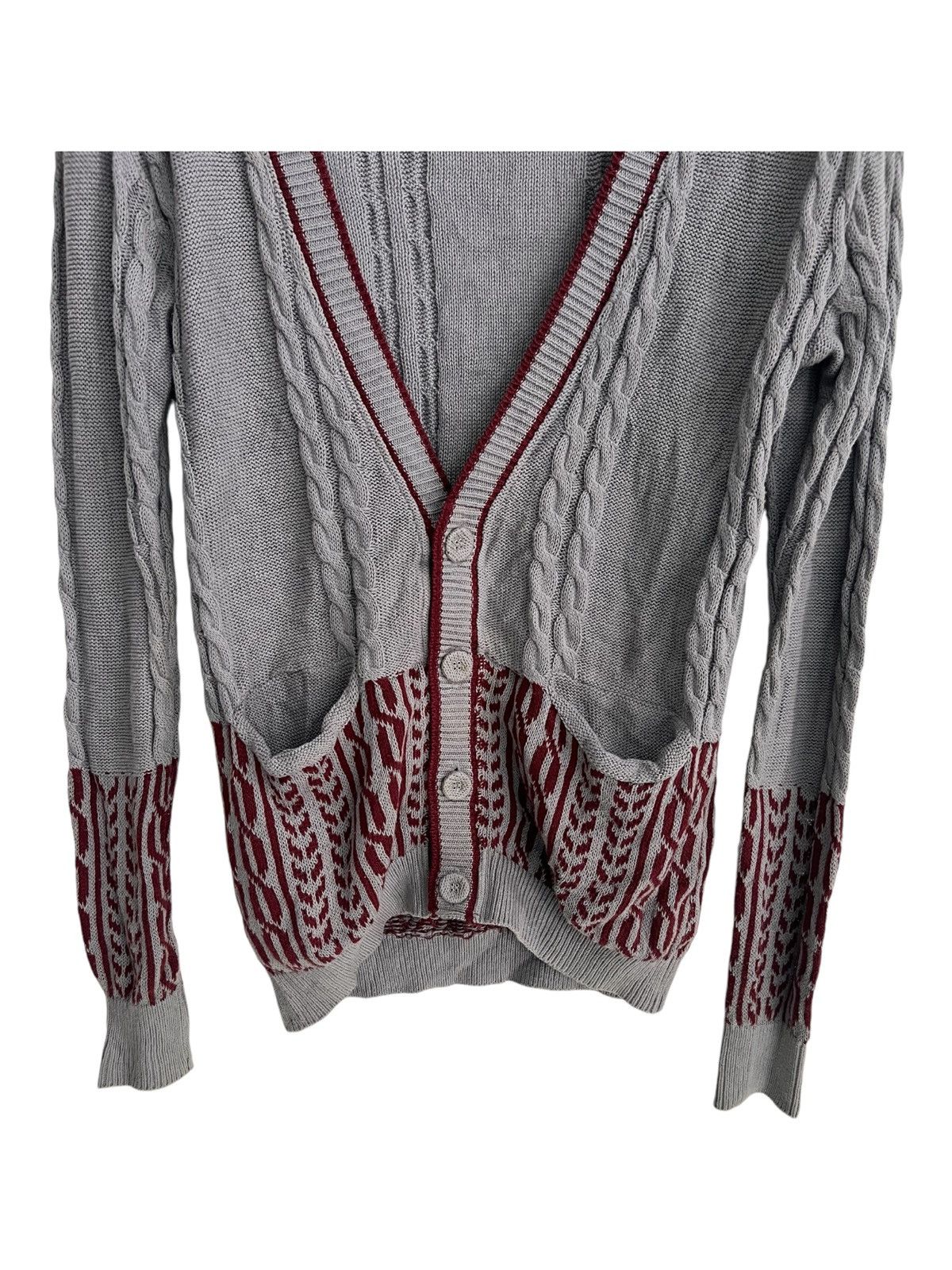 Aran Isles Knitwear × White Mountaineering SS13 White Mountaineering Rockabilly Cable Knit Cardigan Size US S / EU 44-46 / 1 - 4 Thumbnail