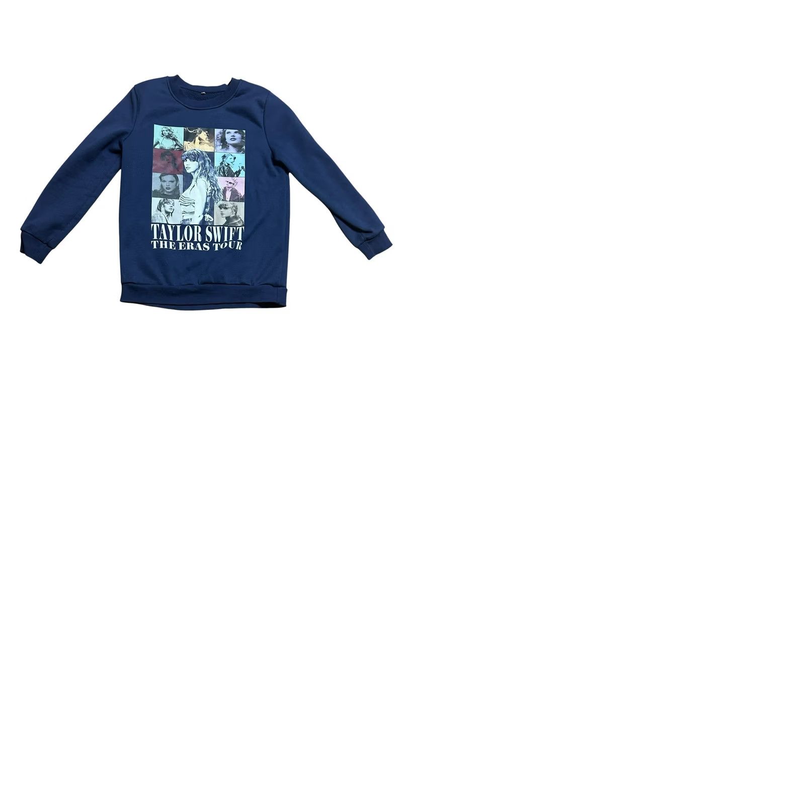 Vintage Taylor Swift The Eras Tour Style Navy Blue Graphic Crewneck Sweatshirt Sz Small Size S / US 4 / IT 40 - 9 Thumbnail