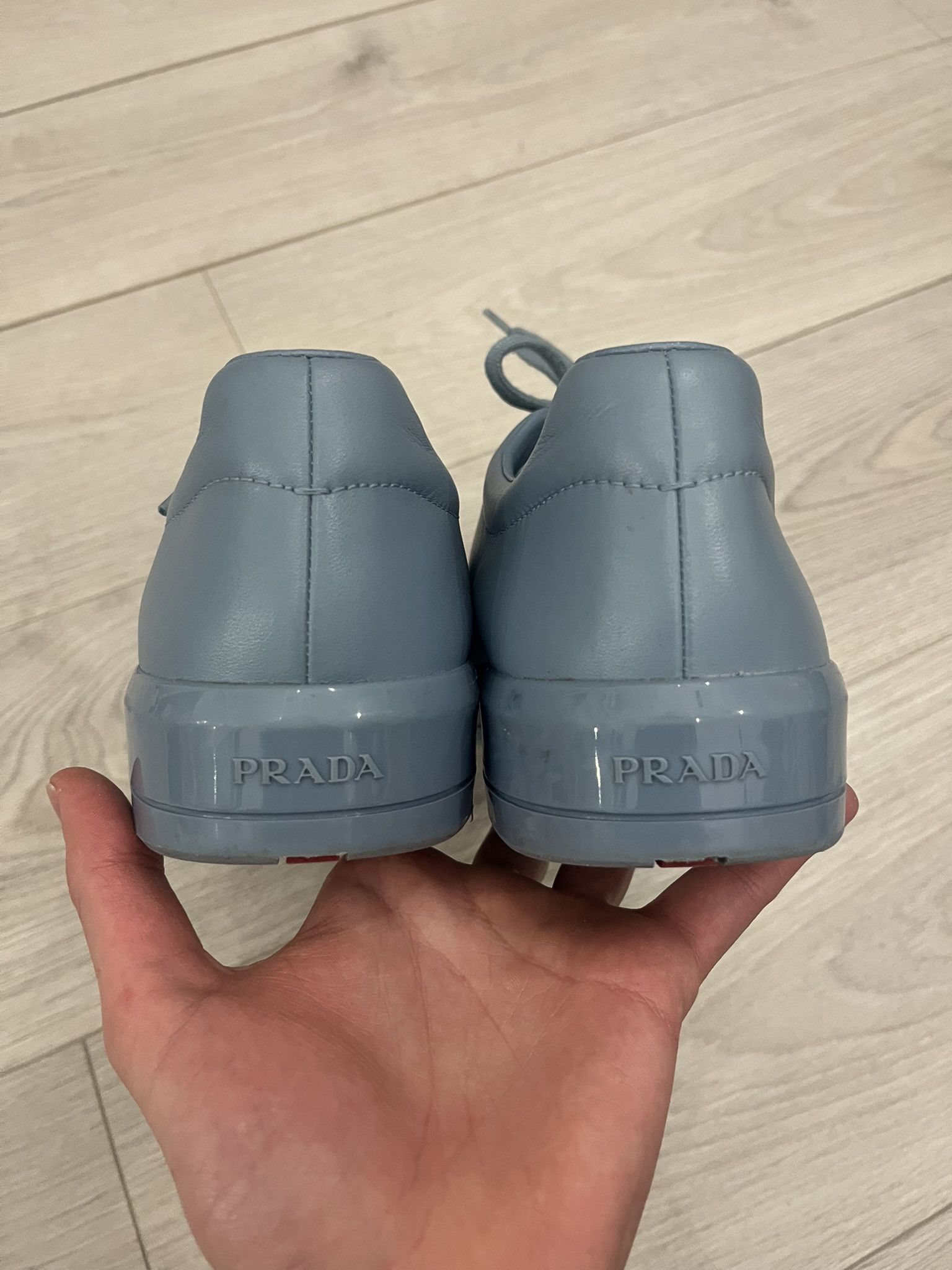 Prada Prada Donna Sneakers Blue Size US 7 / EU 40 - 4 Thumbnail