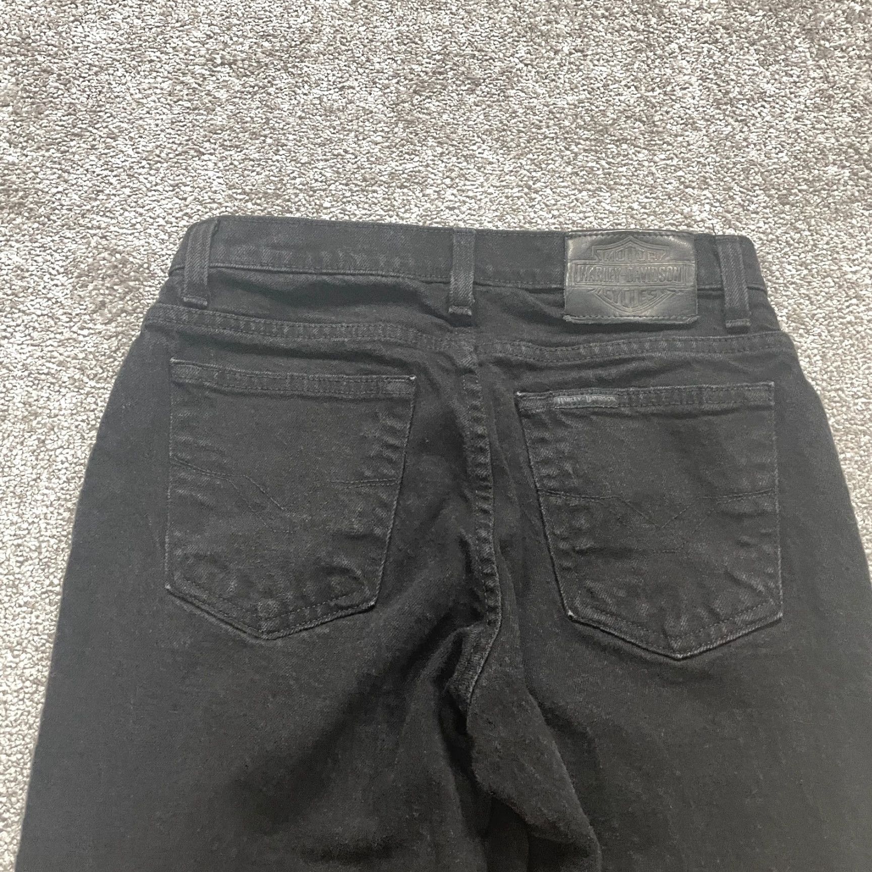 Harley Davidson Harley-Davidson Jeans Denim Straight 4P Women Black 28x28 Vintage? No Size 27" / US 4 / IT 40 - 4 Thumbnail