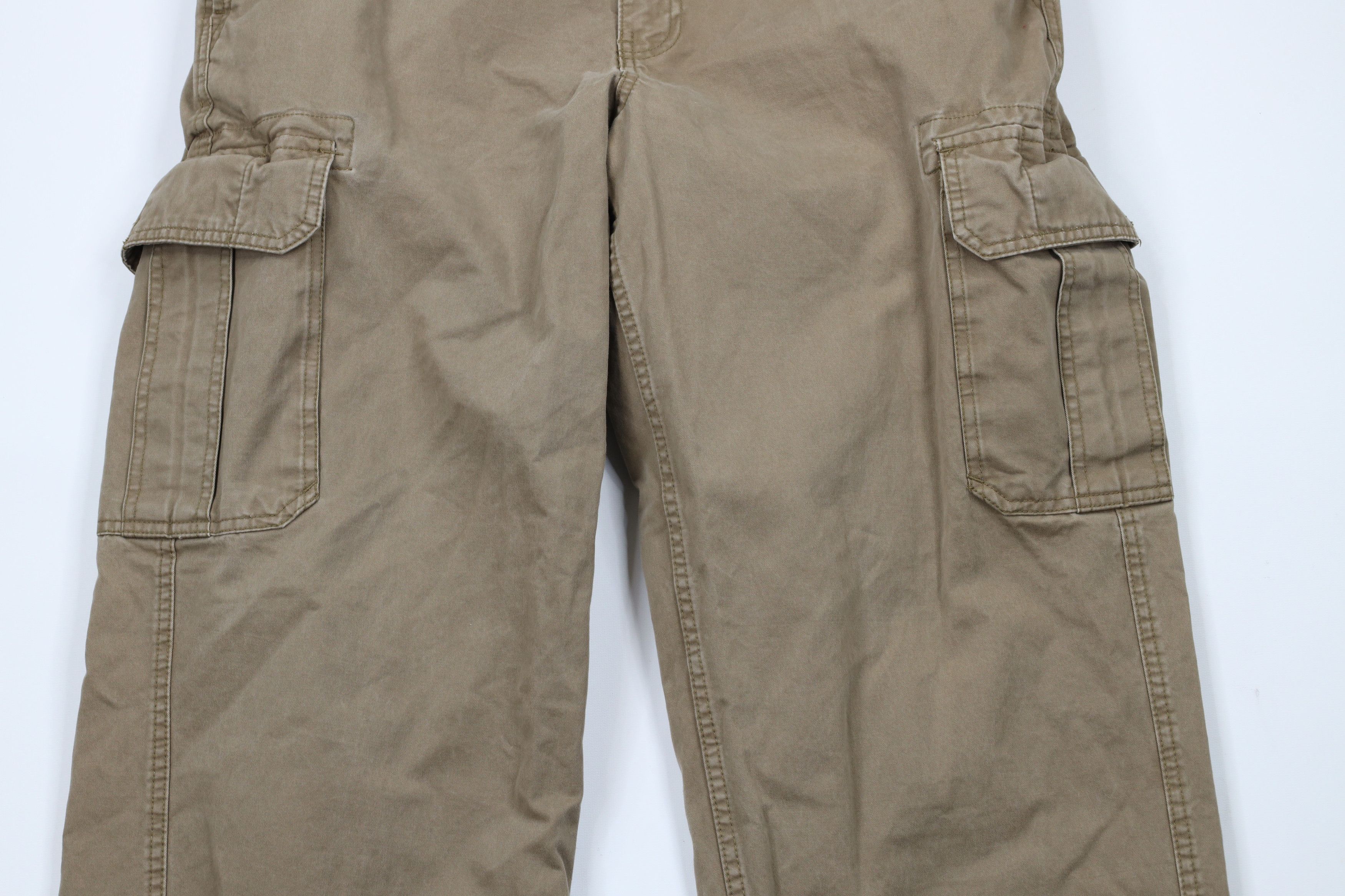 Gap × Vintage Vintage Gap Faded Wide Leg Dungaree Cargo Pants Beige Cotton Size US 34 / EU 50 - 3 Thumbnail