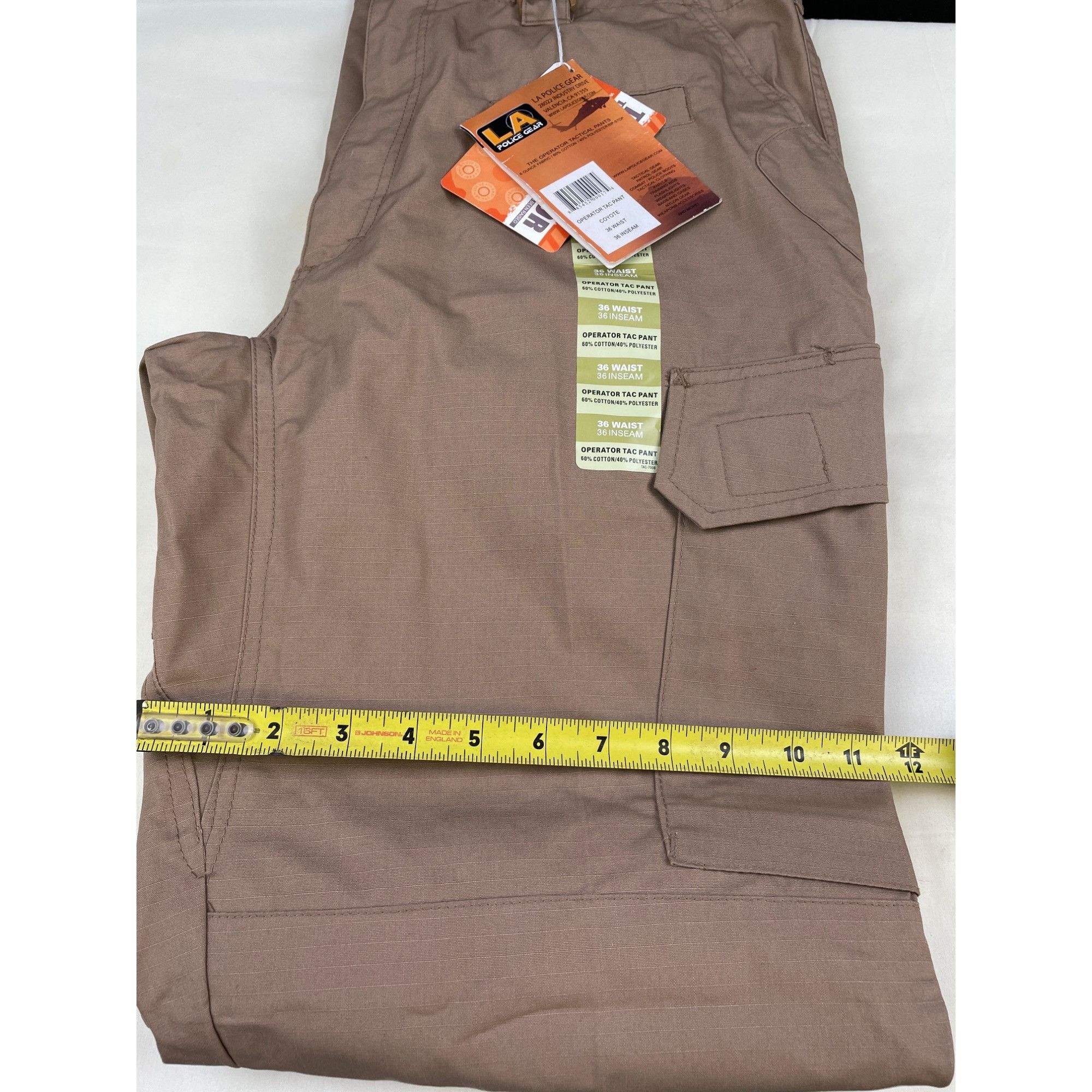 Other LAPG Tactical Pants Men's Tan Cargo Size 36 x 36 SKU 4993 Size US 36 / EU 52 - 6 Thumbnail