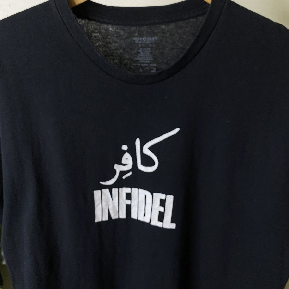 Vintage Y2K Uncle Sam Infidel Arabic Font Tee Size US XL / EU 56 / 4 - 2 Thumbnail