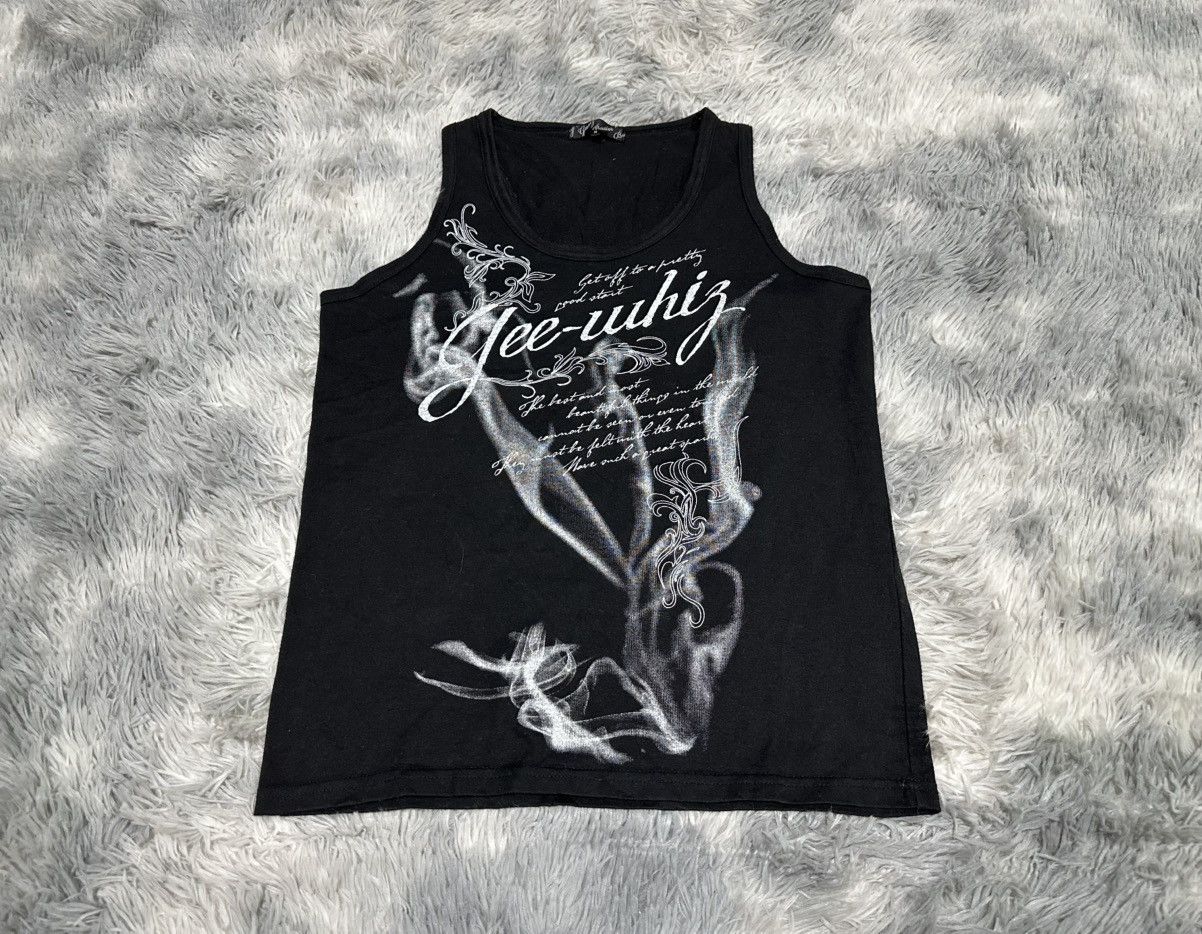 🔥Sick Y2K Gang Buster Smoke Poem Tank Top Vkei Goth Punk