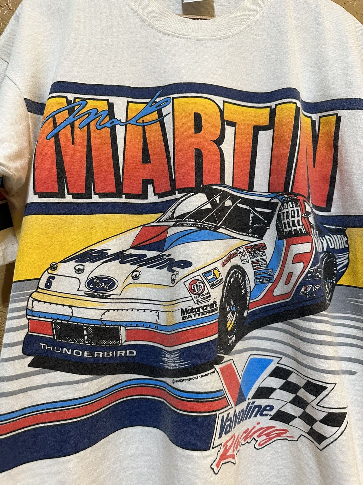 NASCAR × Vintage Vintage 1993 NASCAR Mark Martin Valvoline All Over Print Tee Size US M / EU 48-50 / 2 - 3 Thumbnail