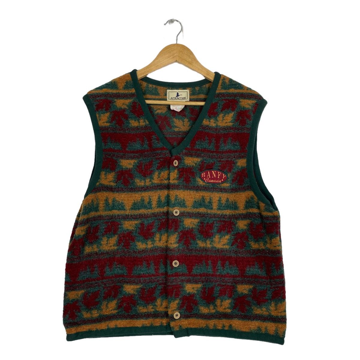 Roots Vintage Banff Canada Fleece Vest Size US M / EU 48-50 / 2 - 1 Thumbnail