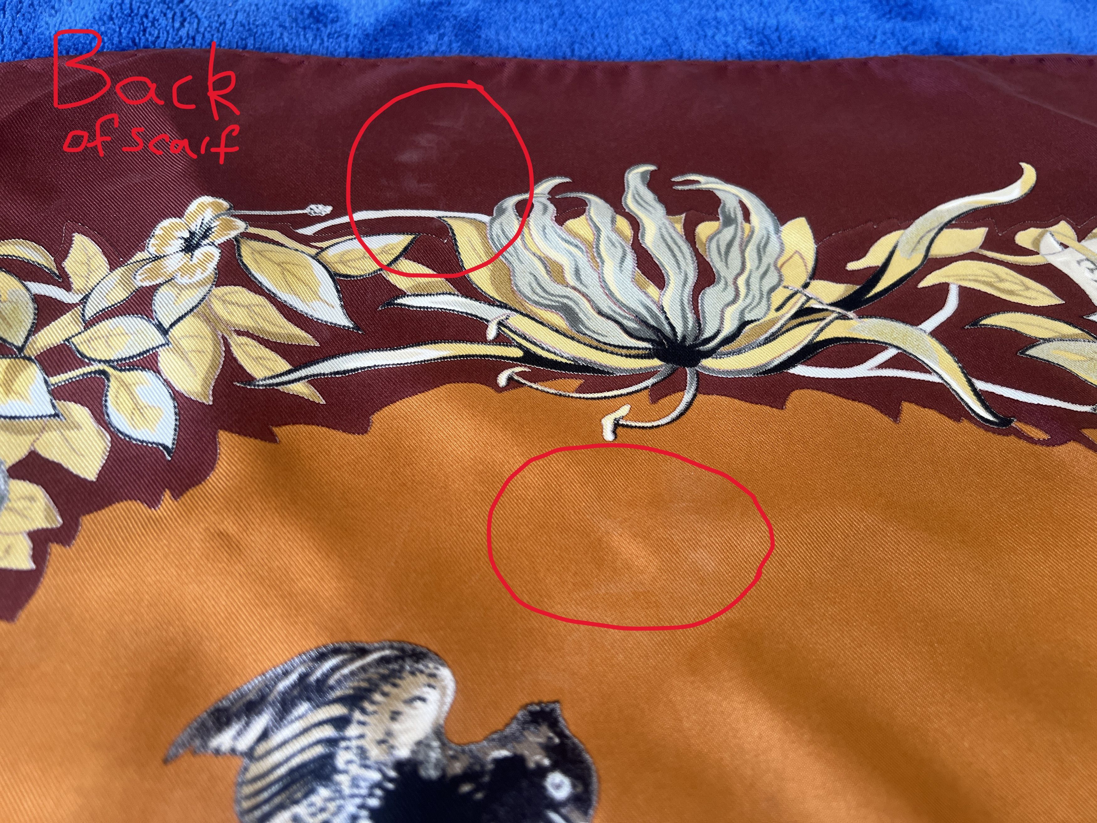 Hermes Vintage Hermès Jungle Love Maroon Scarf Carre 90 With Box Size ONE SIZE - 10 Thumbnail