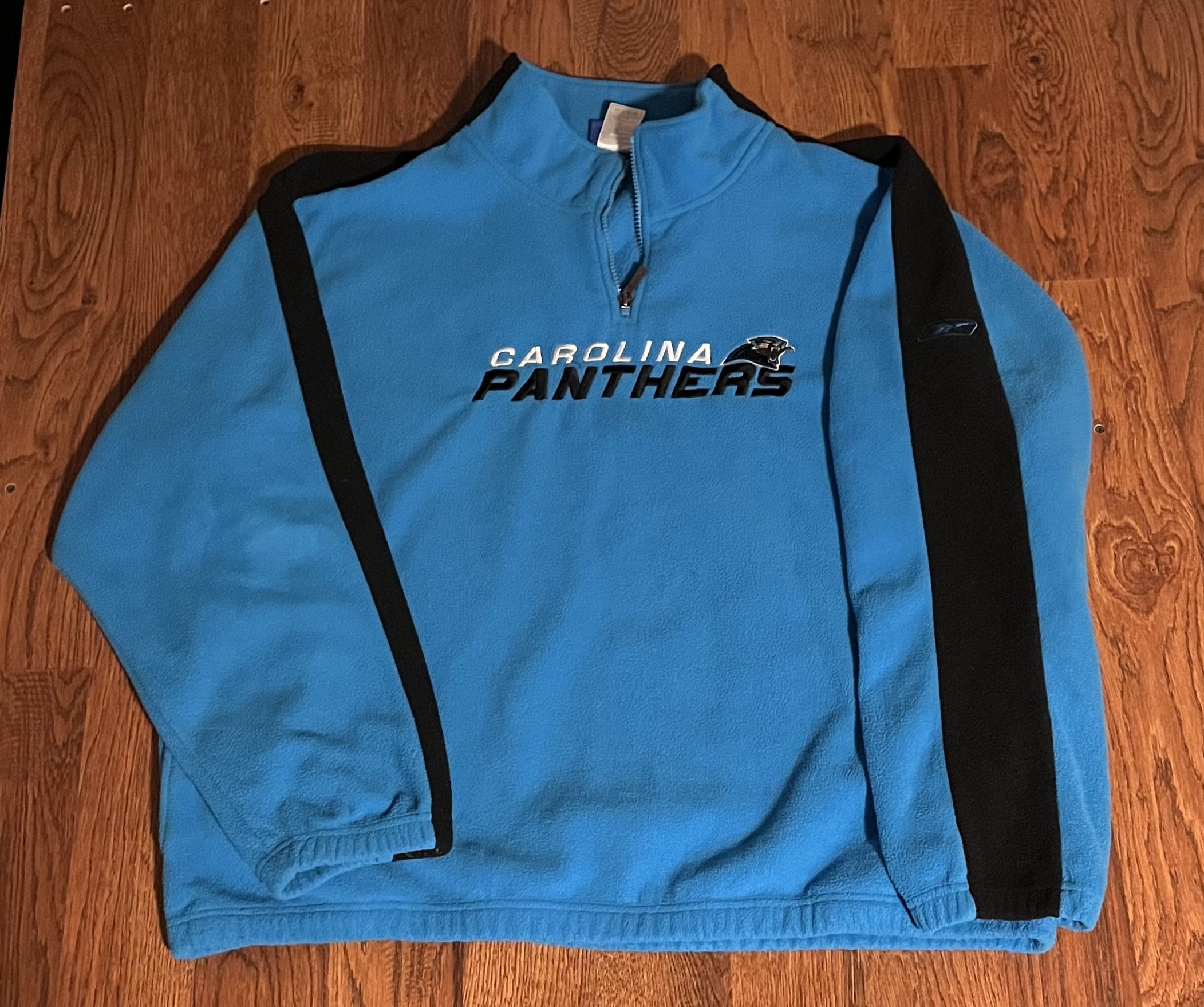 Reebok Reebok Carolina Panthers quarter zip pullover sweatshirt Size US XXL / EU 58 / 5 - 1 Thumbnail
