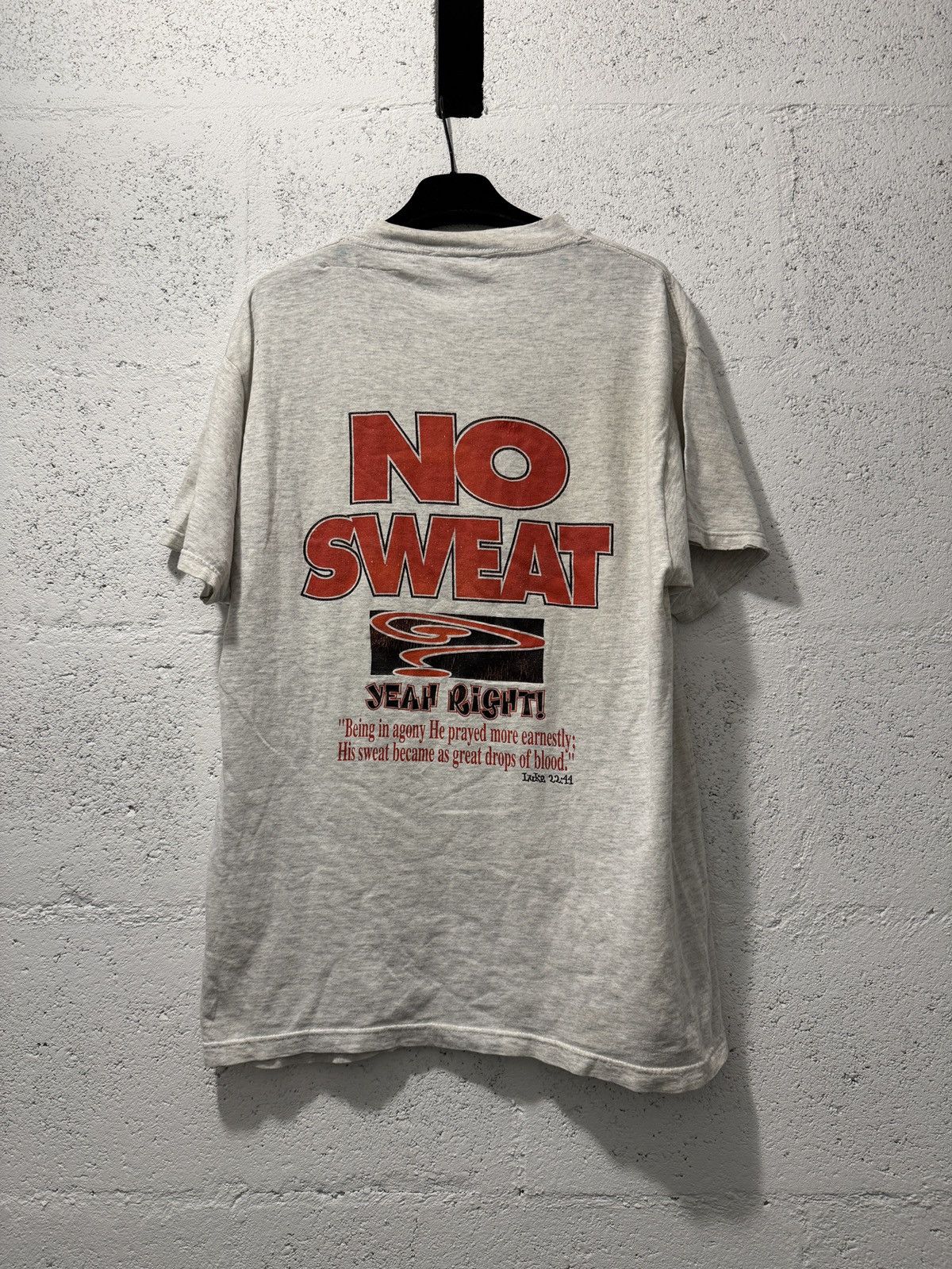 Vintage *RARE* VTG 1995 LORD’S GYM GOD BODYBUILDING NO SWEAT TEE Size US M / EU 48-50 / 2 - 9 Thumbnail