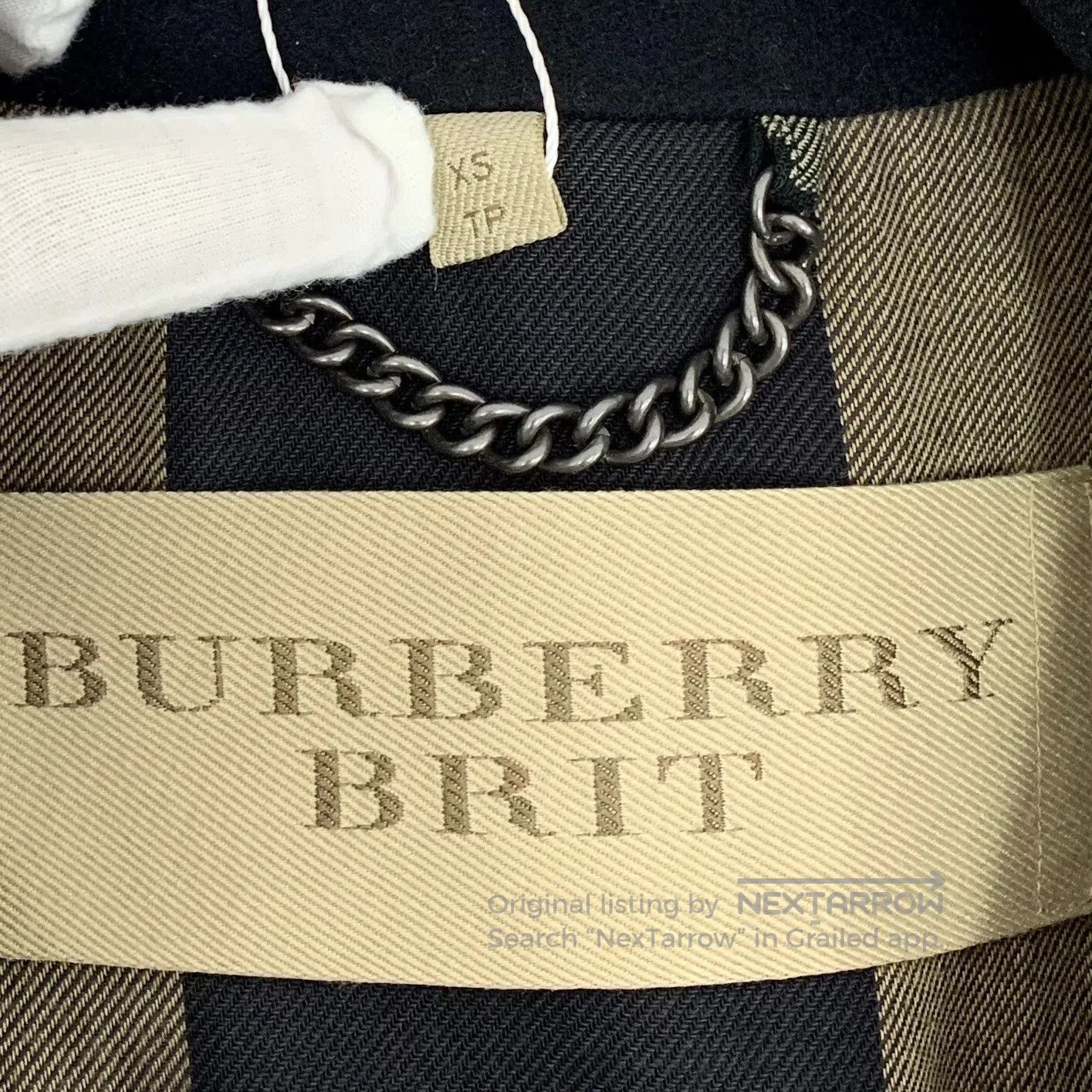 Burberry Burberry Black Wool Notched Collar Double-breasted Long Sl Size US XS / EU 42 / 0 - 5 Thumbnail