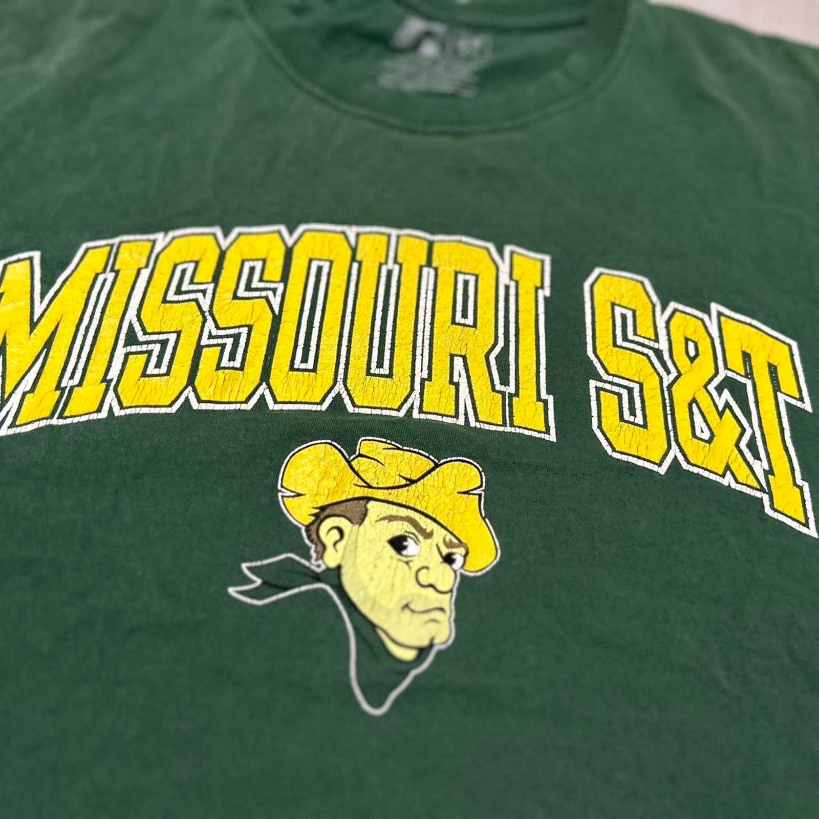 Russell Athletic Russel Green and Yellow Vintage Missouri S&T Miners T-Shirt Size US M / EU 48-50 / 2 - 2 Thumbnail