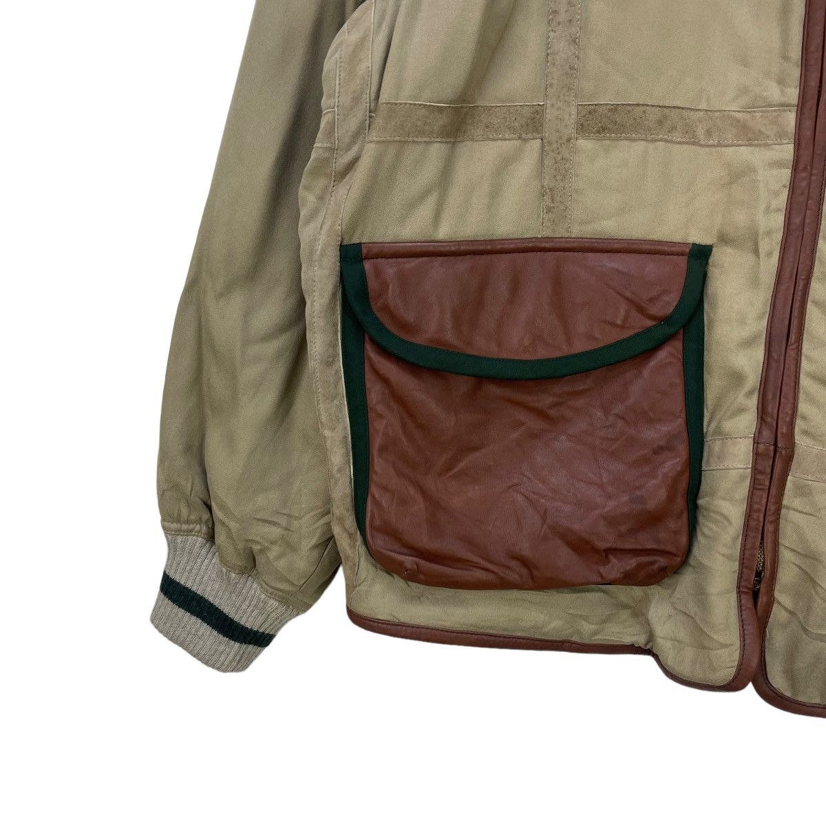 Genuine Leather × Vintage Italian Designer Umberto Bilancioni Detachable Sleeve Size US M / EU 48-50 / 2 - 7 Thumbnail