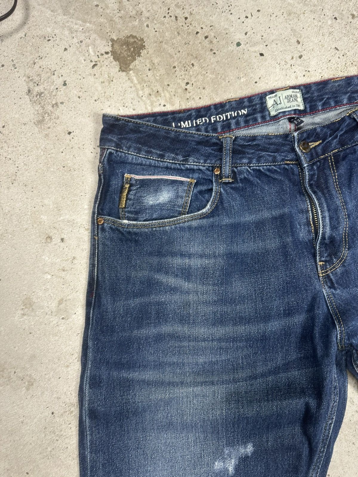 Giorgio Armani Vintage 2000s Armani Jeans Japan Selvedge Denim Pants Size US 34 / EU 50 - 11 Thumbnail