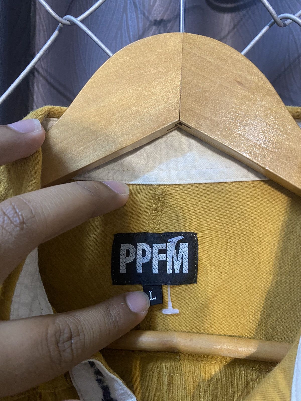 VINTAGE PPFM POLO TEE MUSTARD LARGE