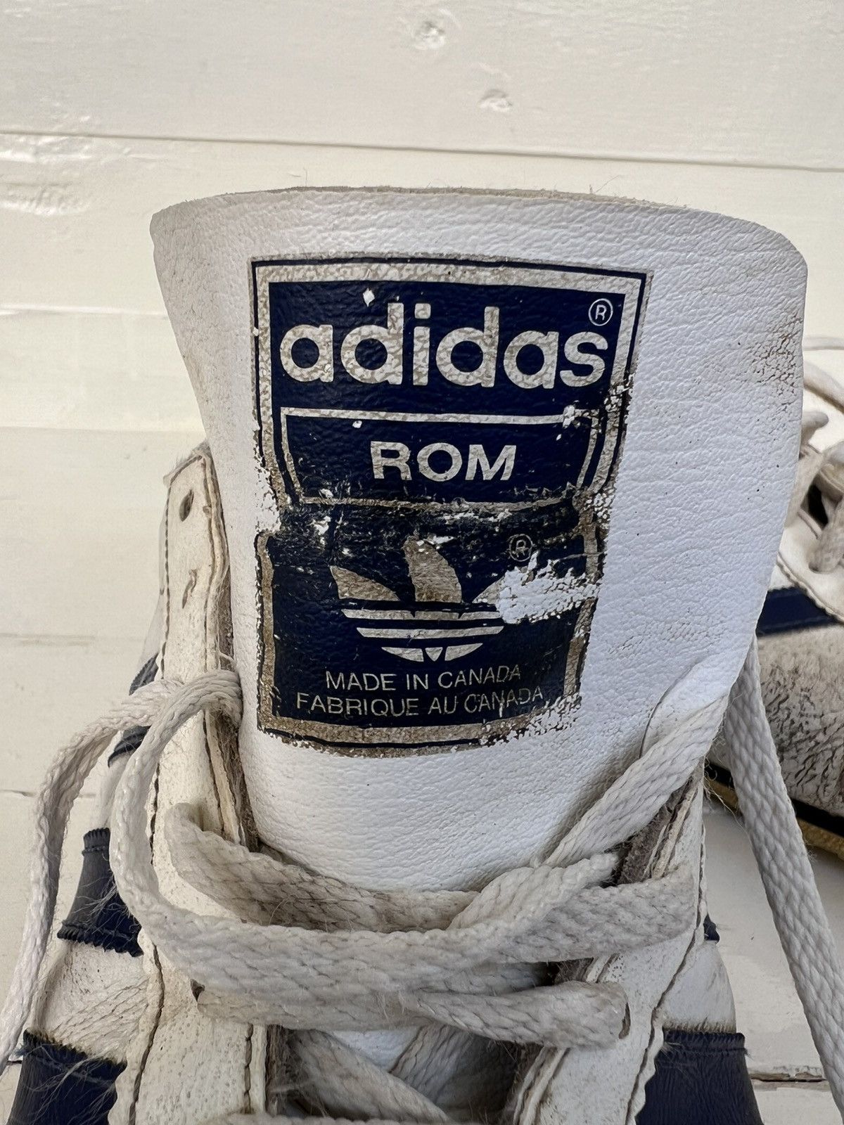 Adidas Rare Vintage Adidas ROM 70s Leather Sneakers Made in Canada Size US 9.5 / EU 42-43 - 14 Thumbnail