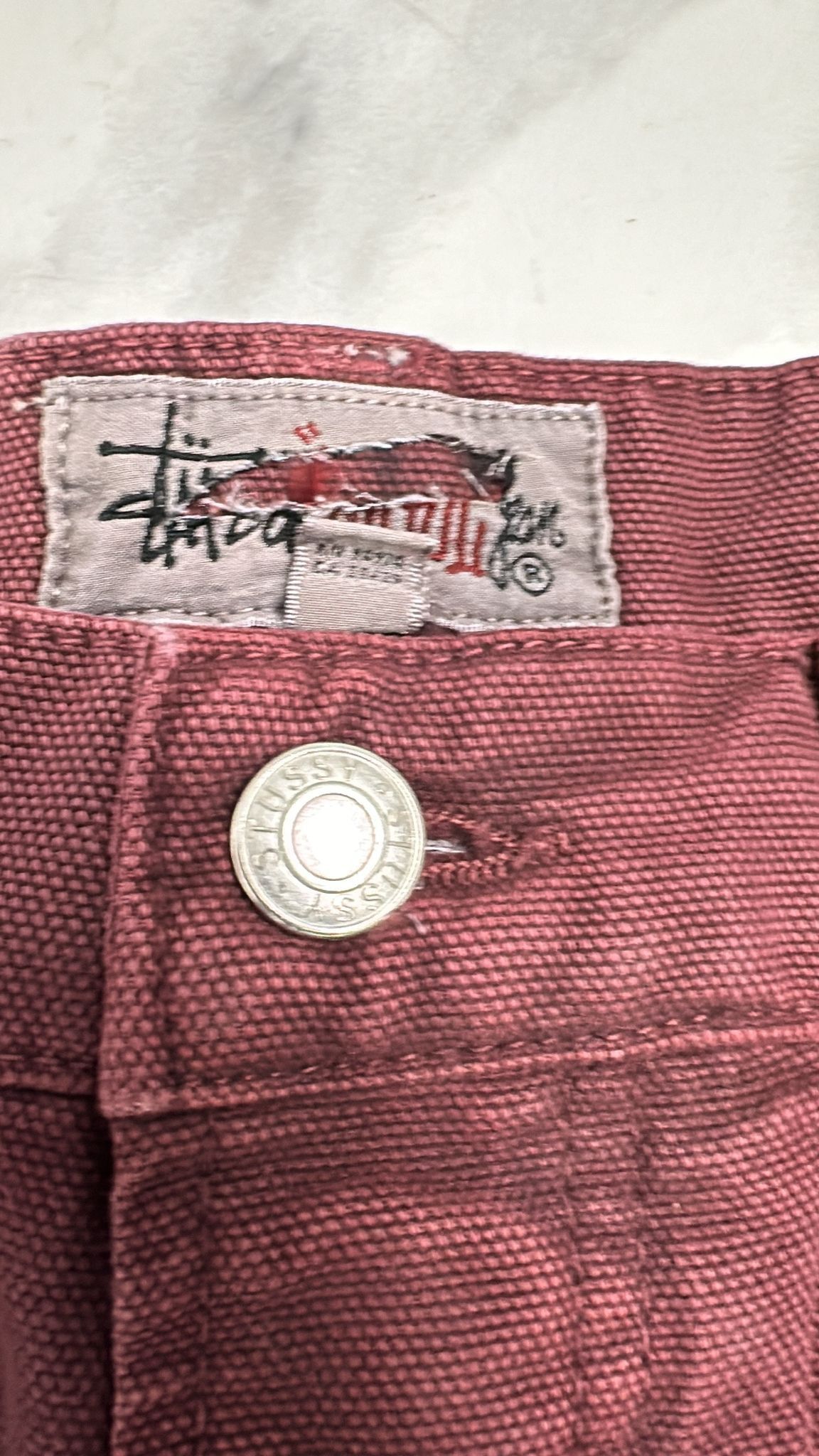Stussy × Vintage Stussy Big Ol Jean Wine Size 30 Size US 30 / EU 46 - 6 Thumbnail