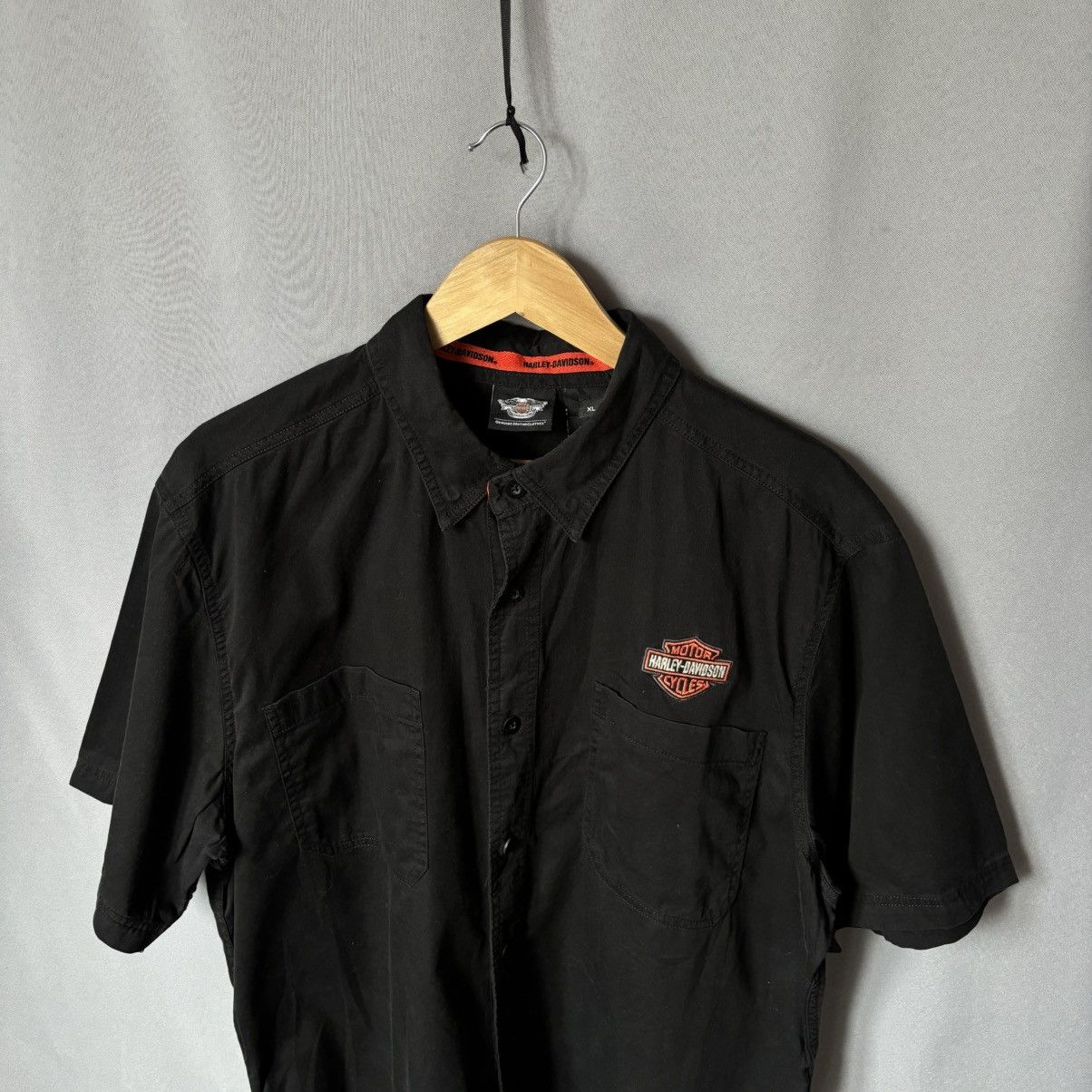 Harley Davidson Harley Davidson vintage shirt button up xl black big logo Size US XL / EU 56 / 4 - 4 Thumbnail