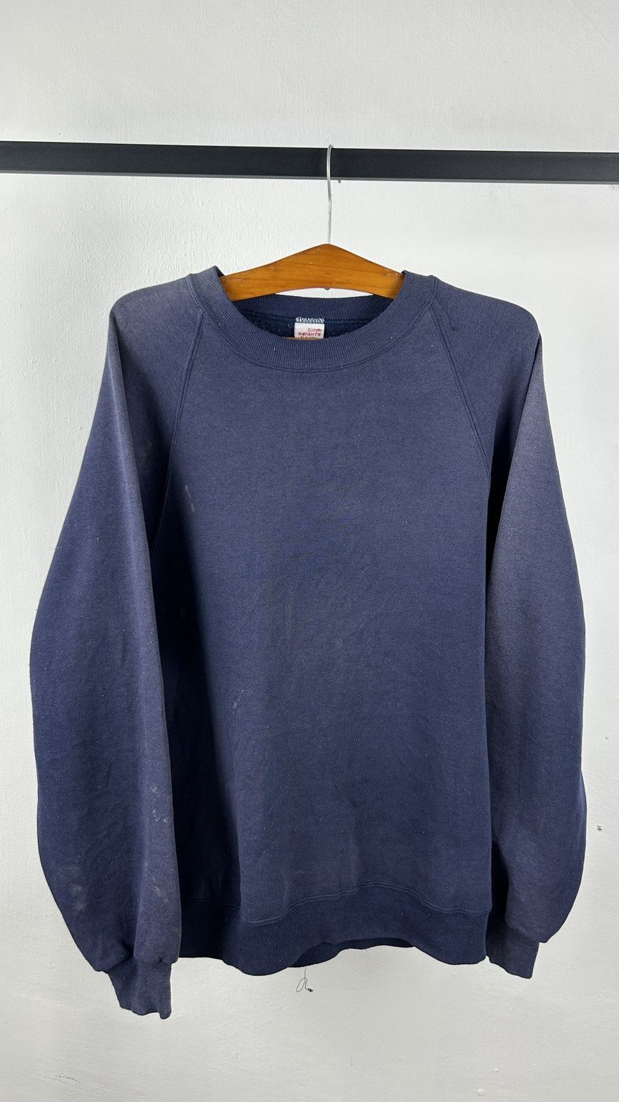 Vintage 1980s Trashed Russell Sweatshirt Size US L / EU 52-54 / 3 - 4 Thumbnail