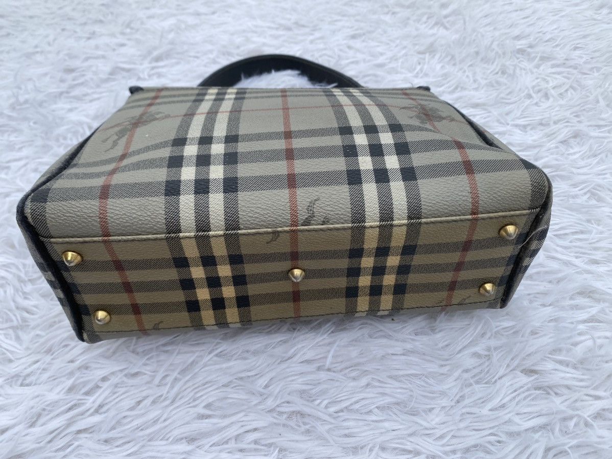 Burberry Rare Vintage 90s Burberry Nova Check Hand Bag Size ONE SIZE - 14 Thumbnail