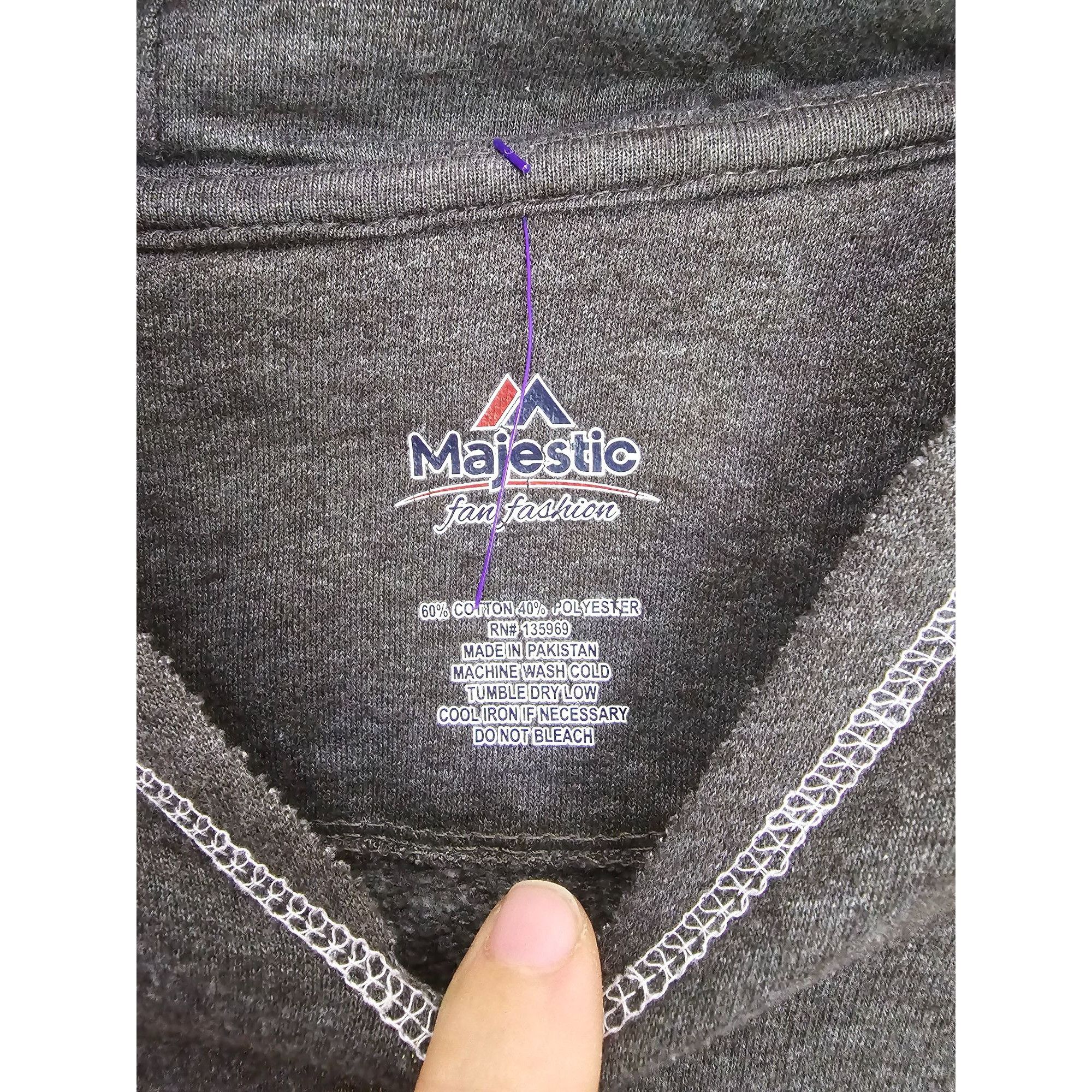Majestic NFL Saints Majestic Fan Fashion Hoodie Charcoal Gray Size L / US 10 / IT 46 - 2 Thumbnail