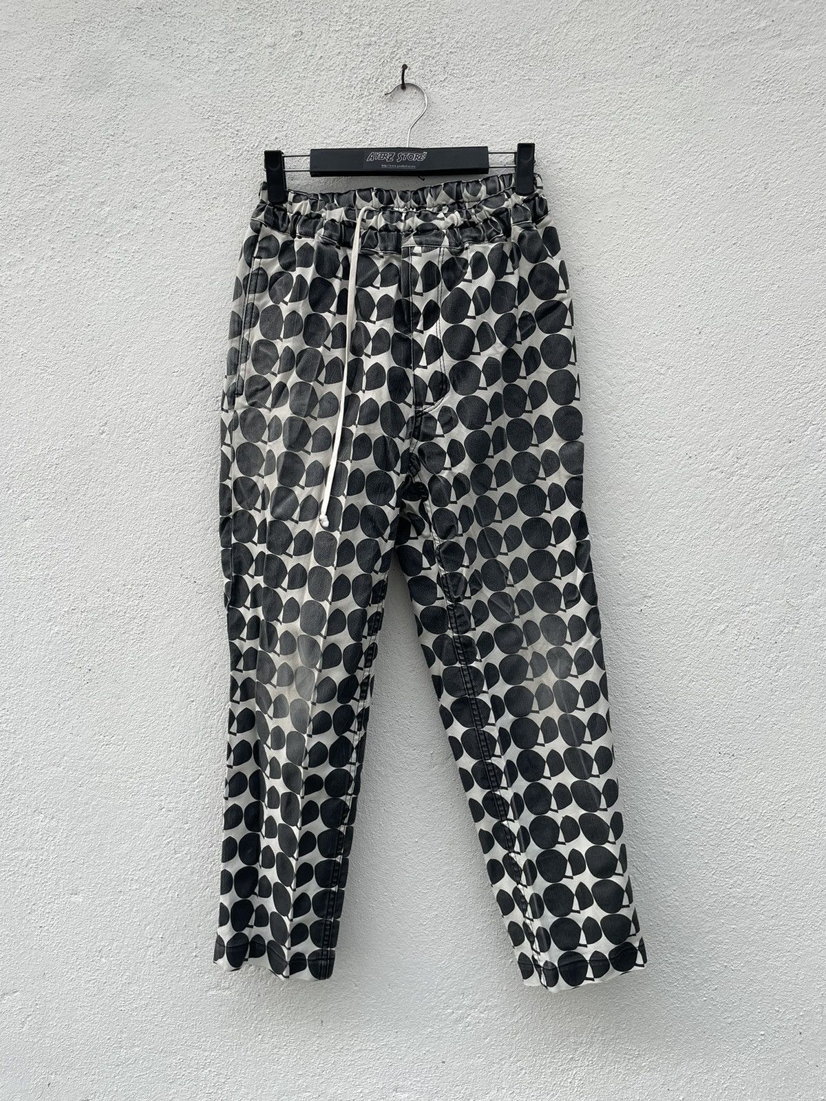 Comme des Garcons Black Comme Des Garcons CDG Black Dot Polyester Faded Pants Size US 31 - 1 Thumbnail