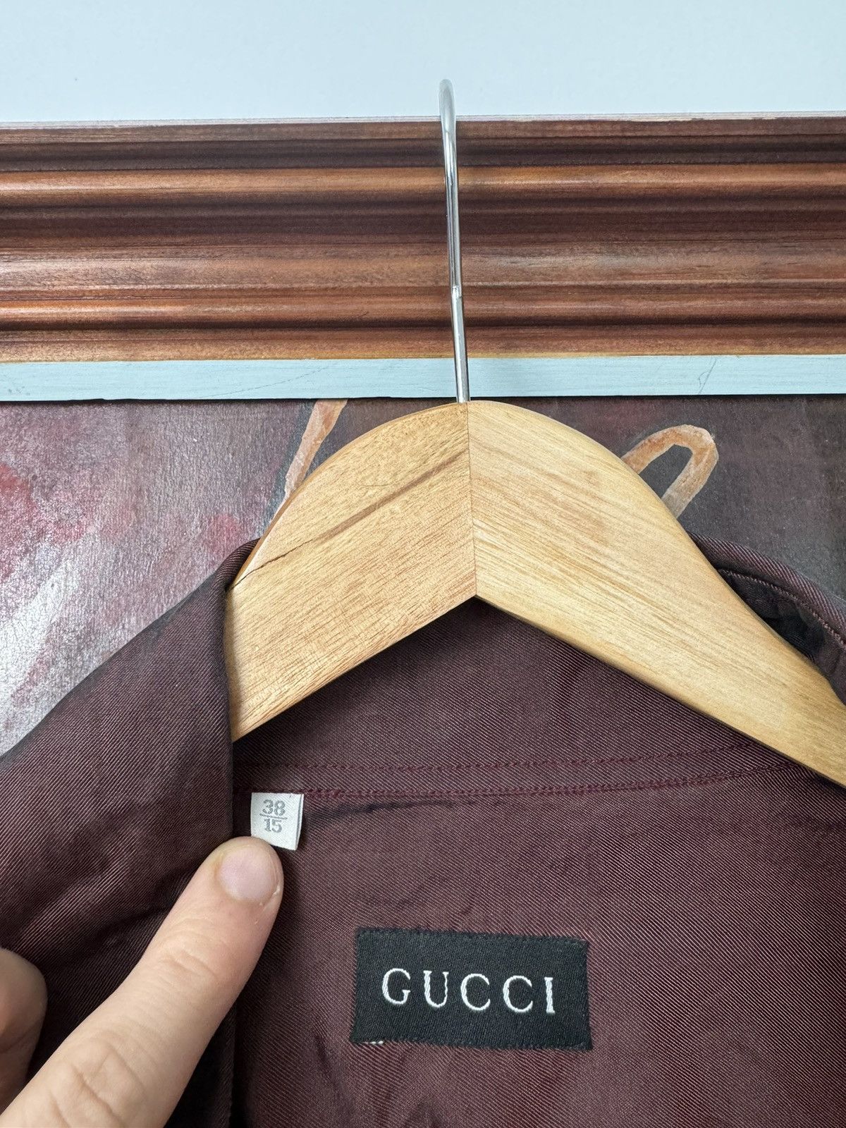 Gucci Gucci Shirt Button Up Vintage Tom Ford Era Designer Brown Size XS / US 0-2 / IT 36-38 - 6 Thumbnail