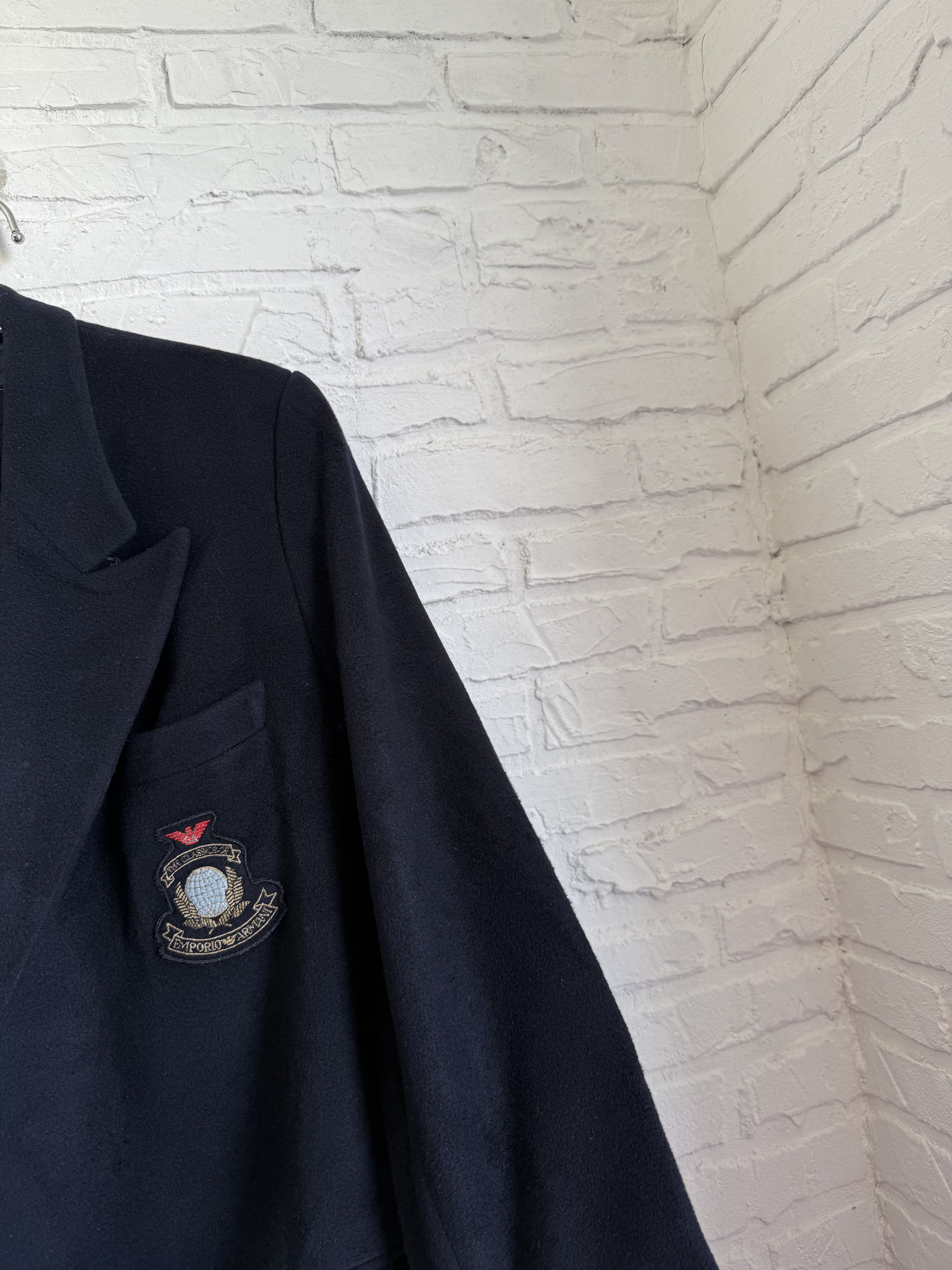 Emporio Armani Vintage 90s Emporio Armani Wool Cashmere Long Coat Oversized Size US S / EU 44-46 / 1 - 3 Thumbnail